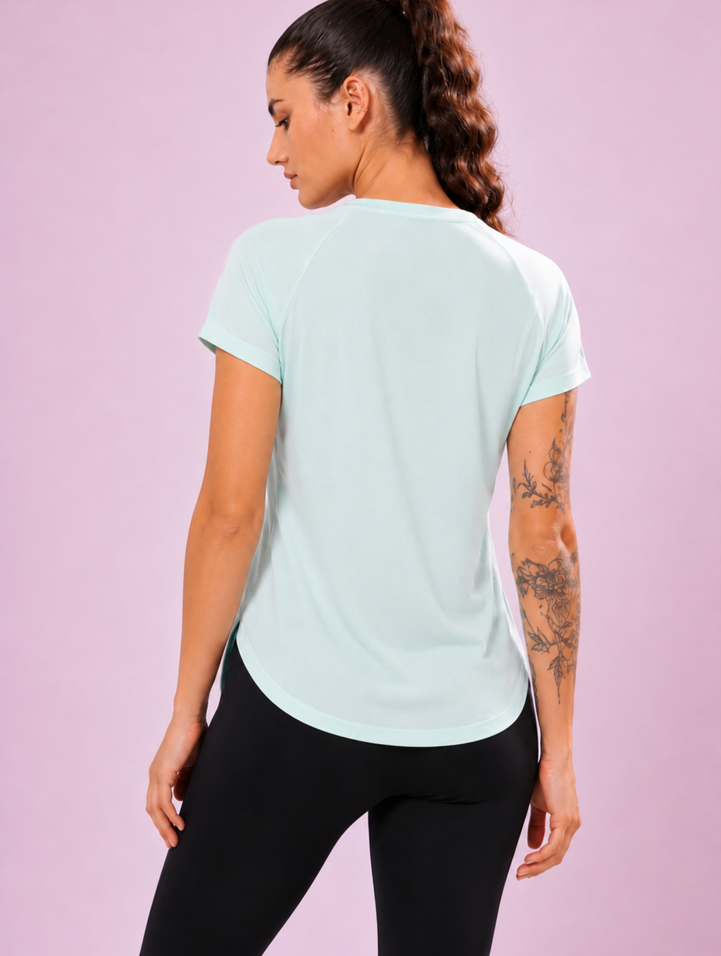 Ice Blue colour mesh tee – Flexible Fit, Breathable Mesh, Stylish Comfort