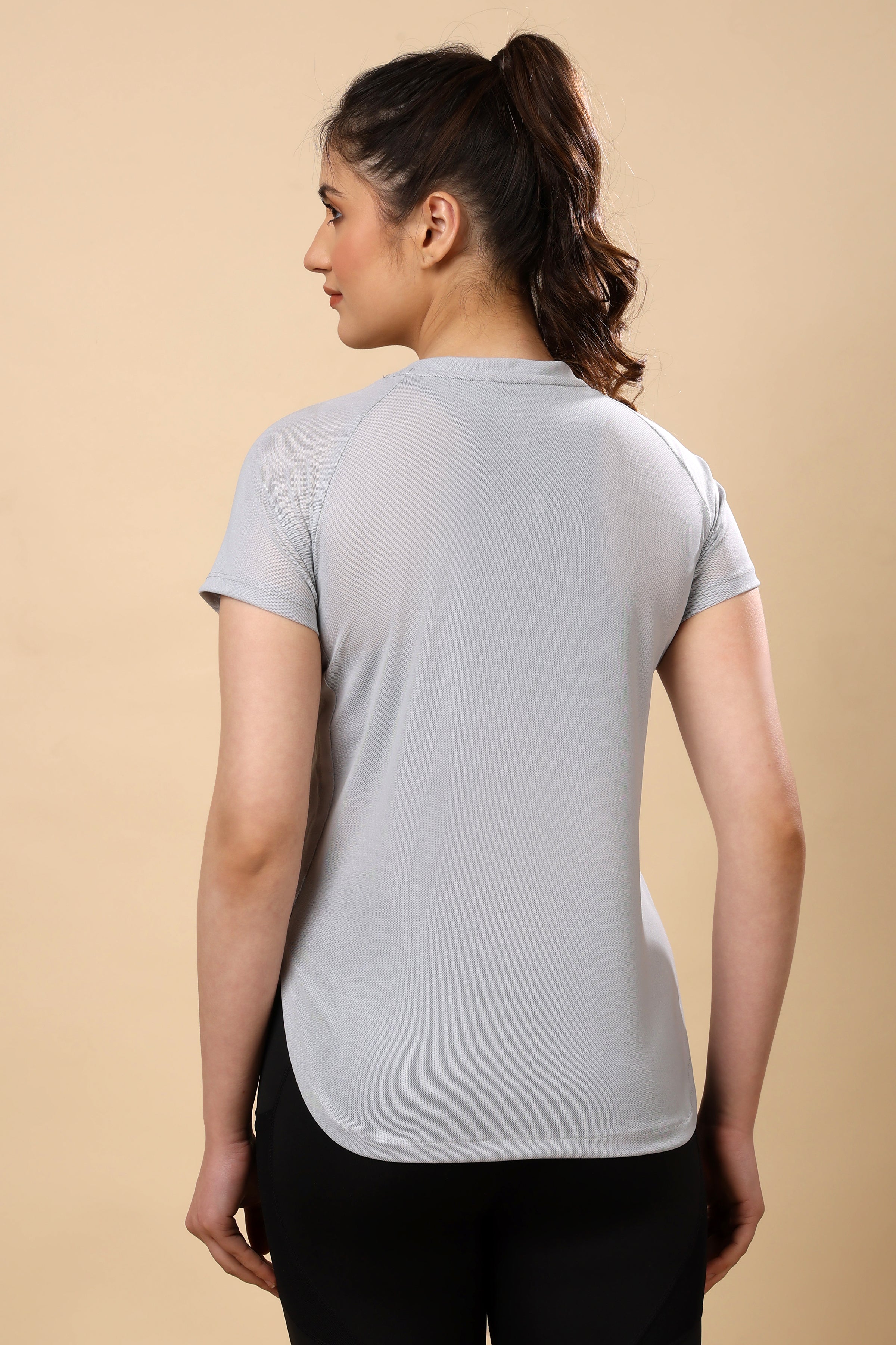 Light Grey Mesh Tee