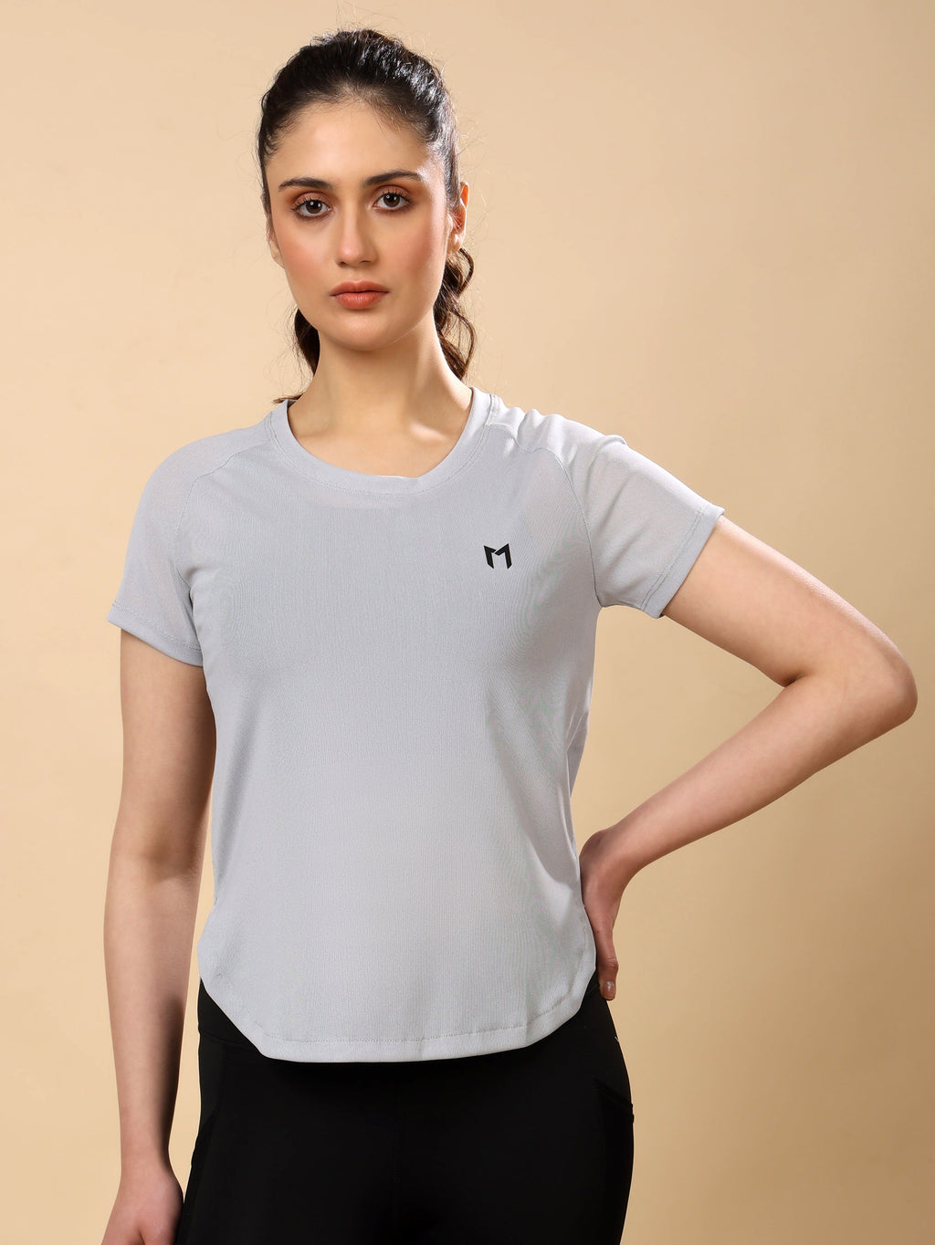 Light Grey Mesh Tee