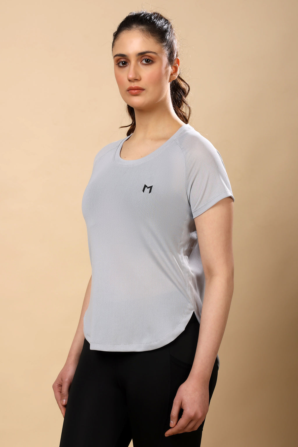 Light Grey Mesh Tee