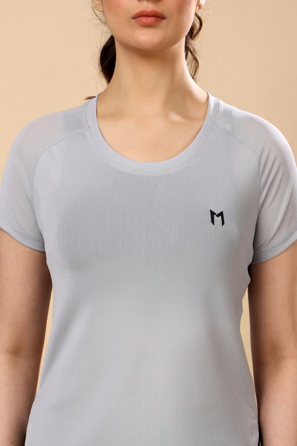 Light Grey Mesh Tee