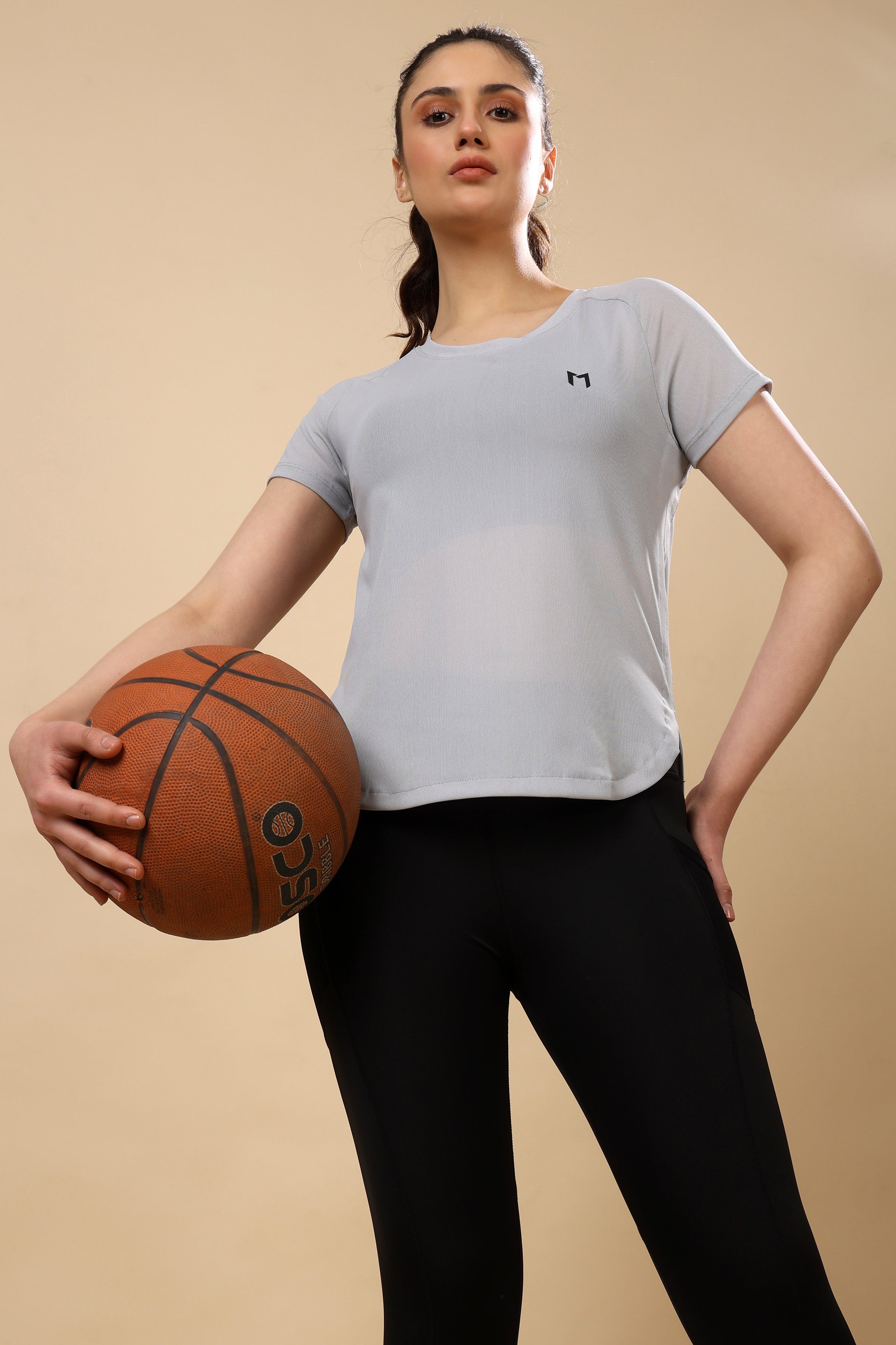 Light Grey Mesh Tee