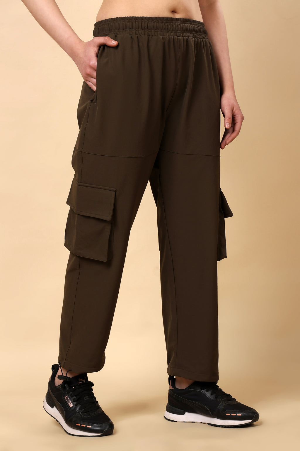 Brown Loose Rise Joggers