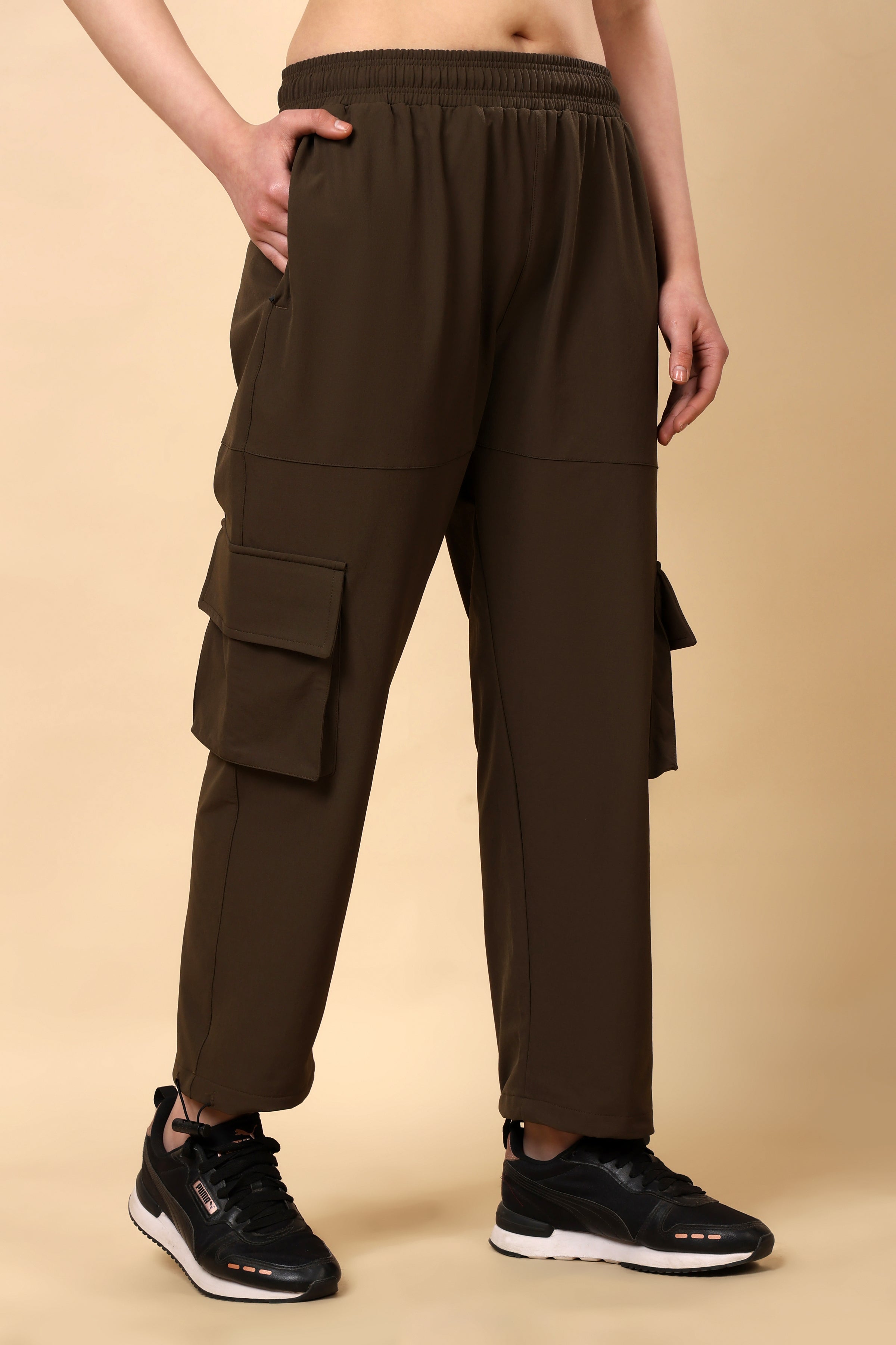 Brown Loose Rise Joggers