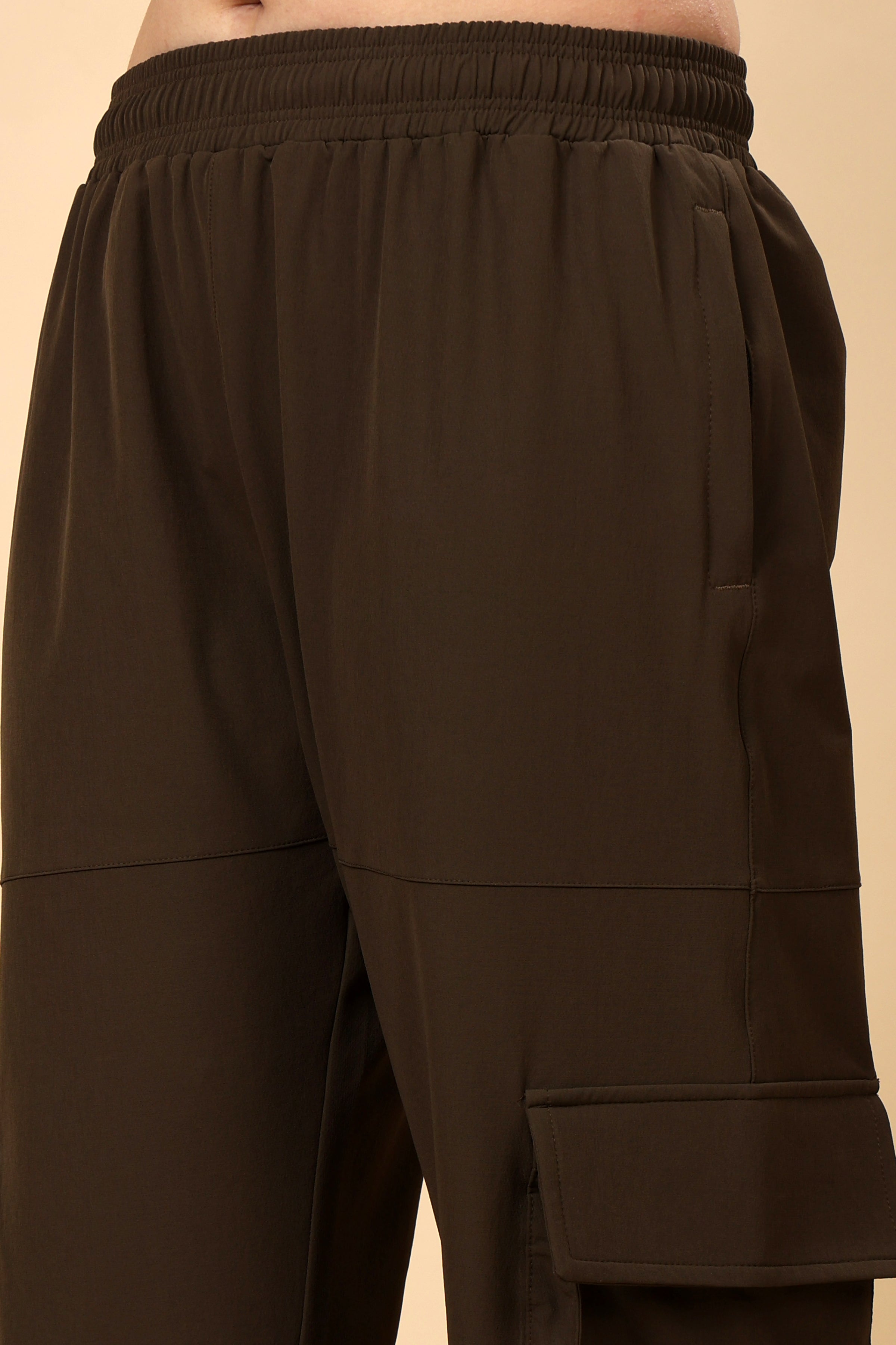 Brown Loose Rise Joggers