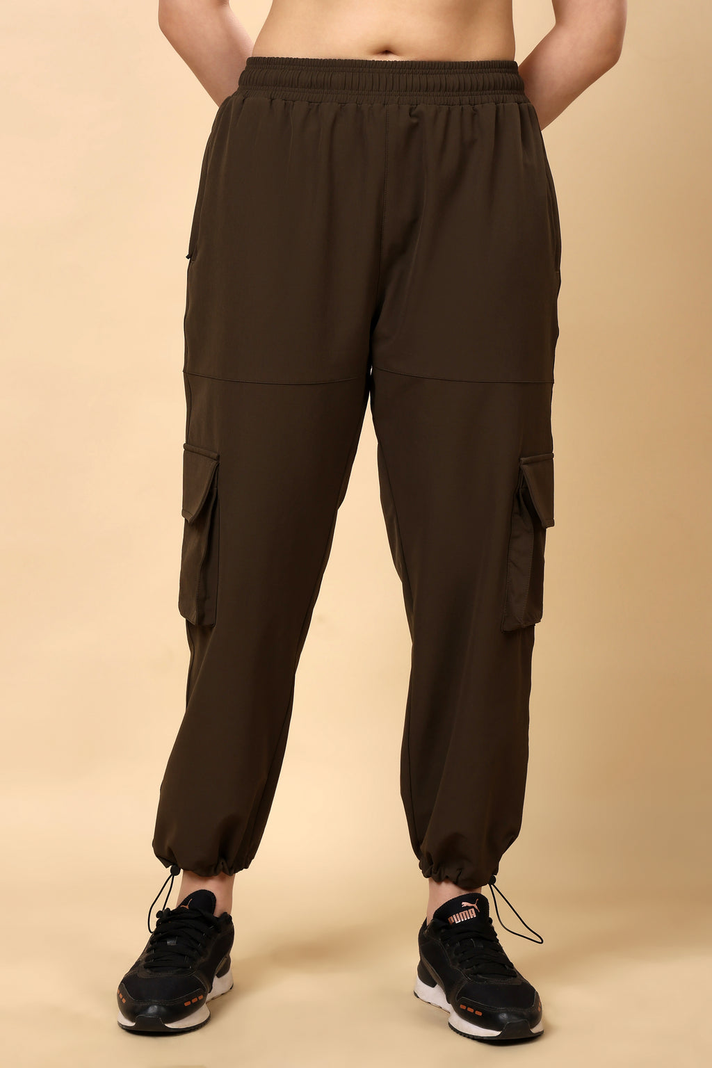 Brown Loose Rise Joggers