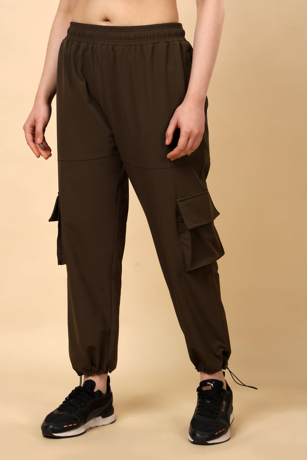 Brown Loose Rise Joggers