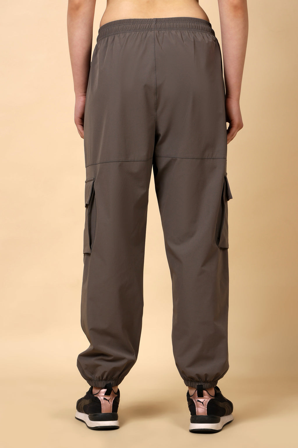 Dark Taupe Mid Rise Joggers