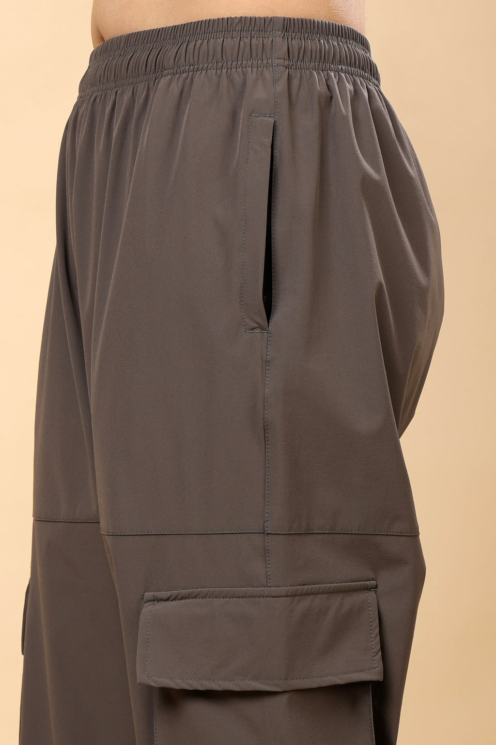 Dark Taupe Mid Rise Joggers