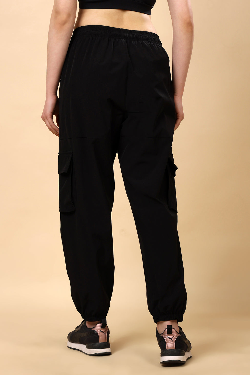 Black Mid Rise Joggers