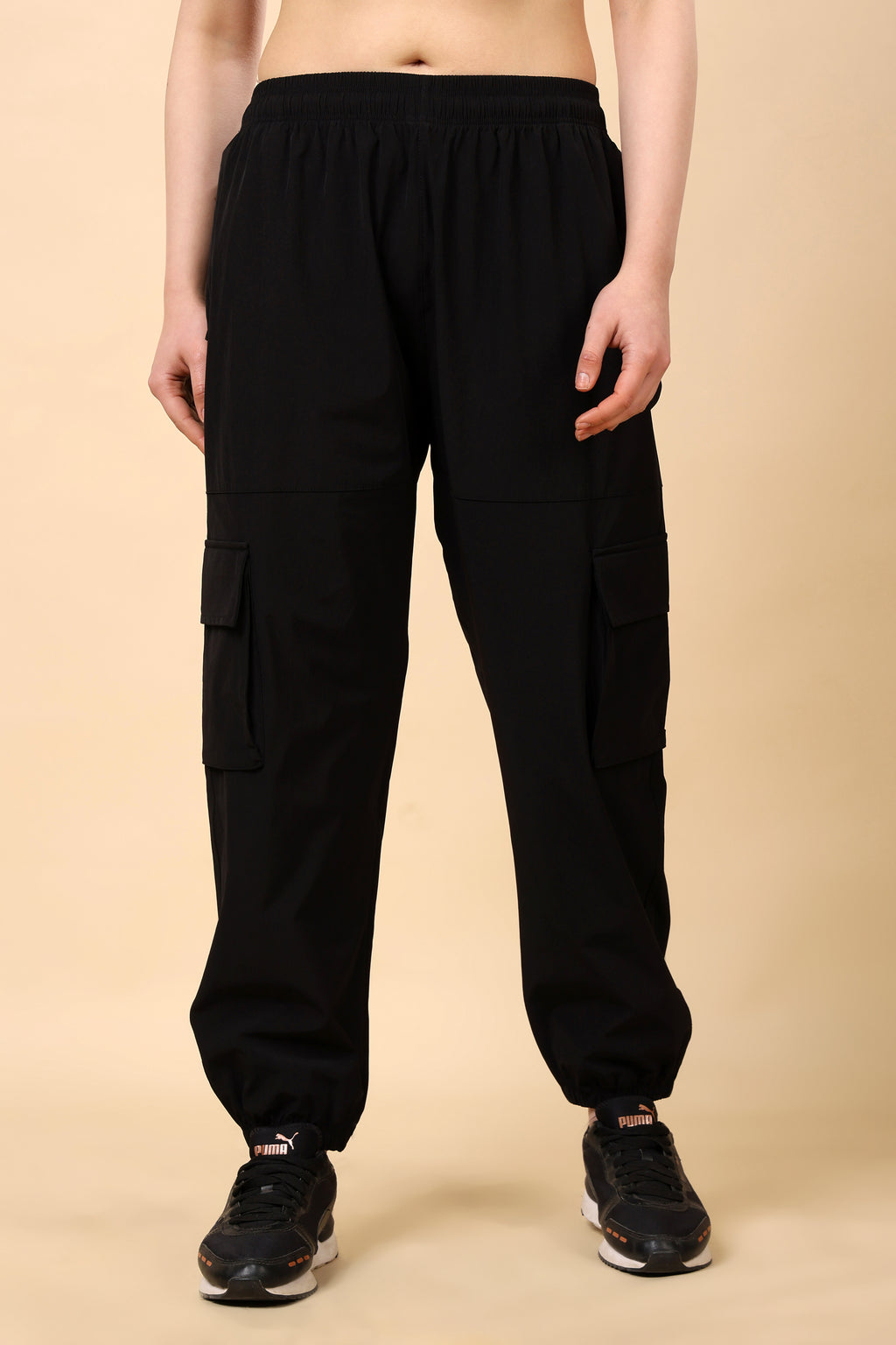 Black Mid Rise Joggers