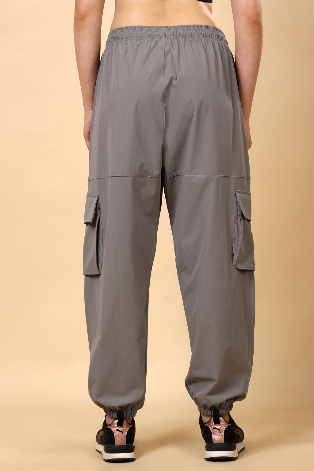Light Grey Mid Rise Joggers