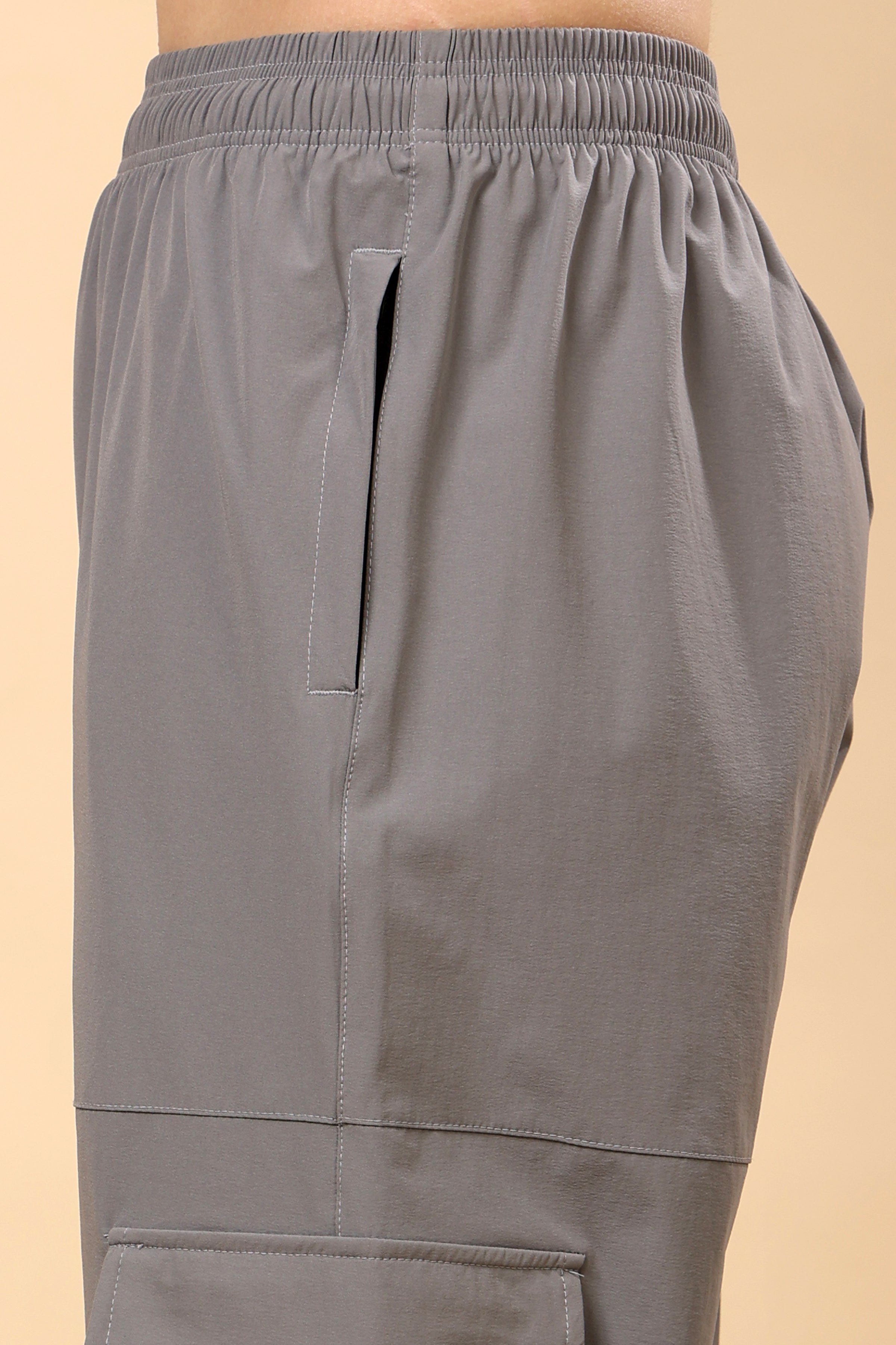 Light Grey Mid Rise Joggers