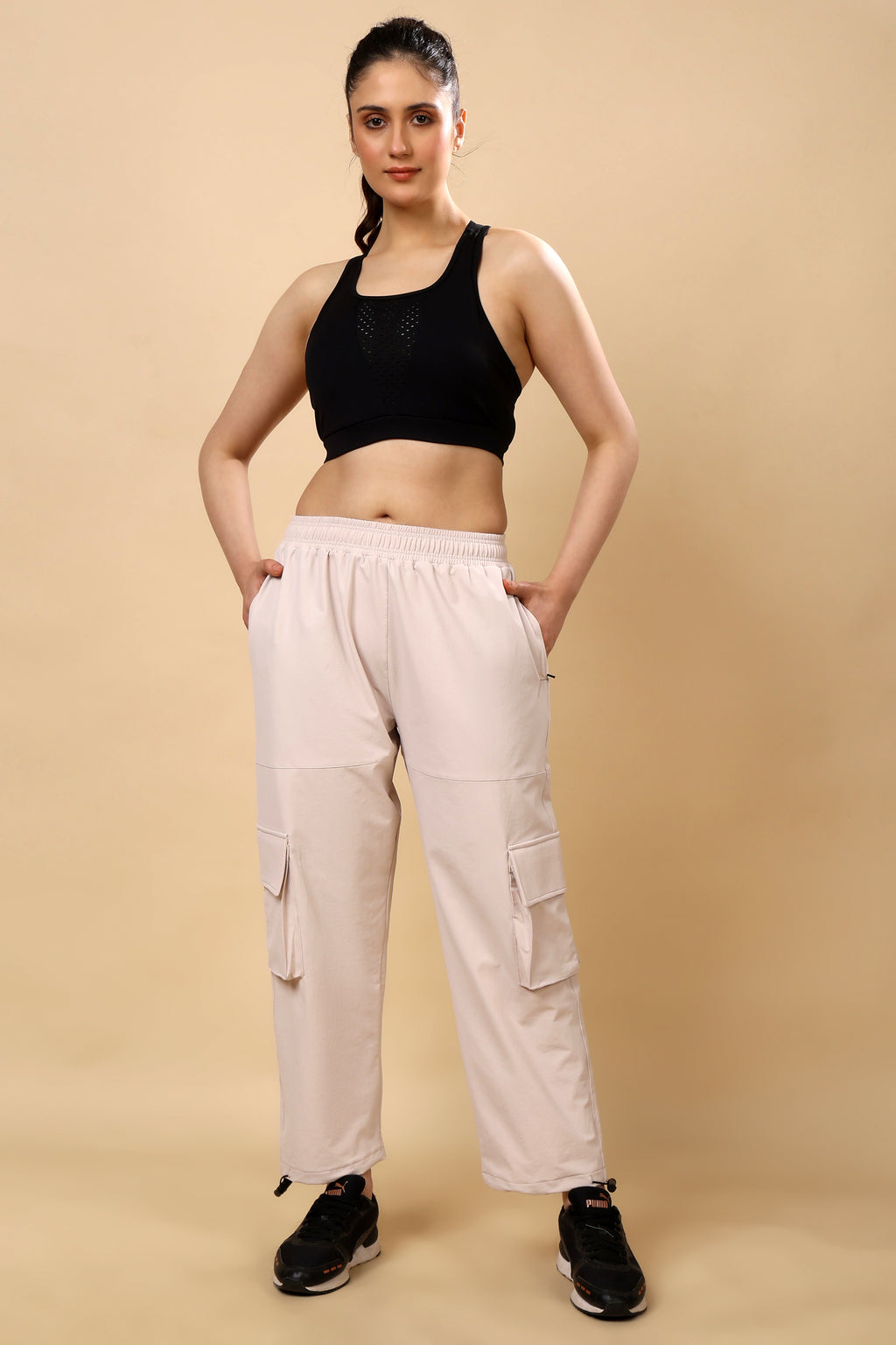 Baby Pink Loose Fit Joggers