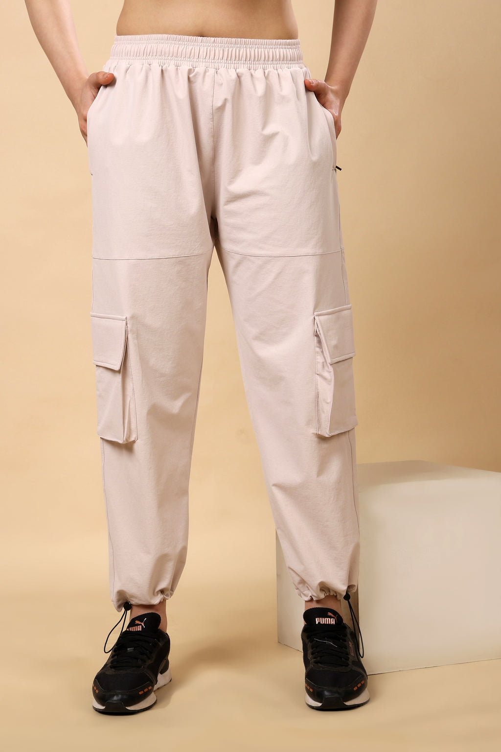 Baby Pink Loose Fit Joggers