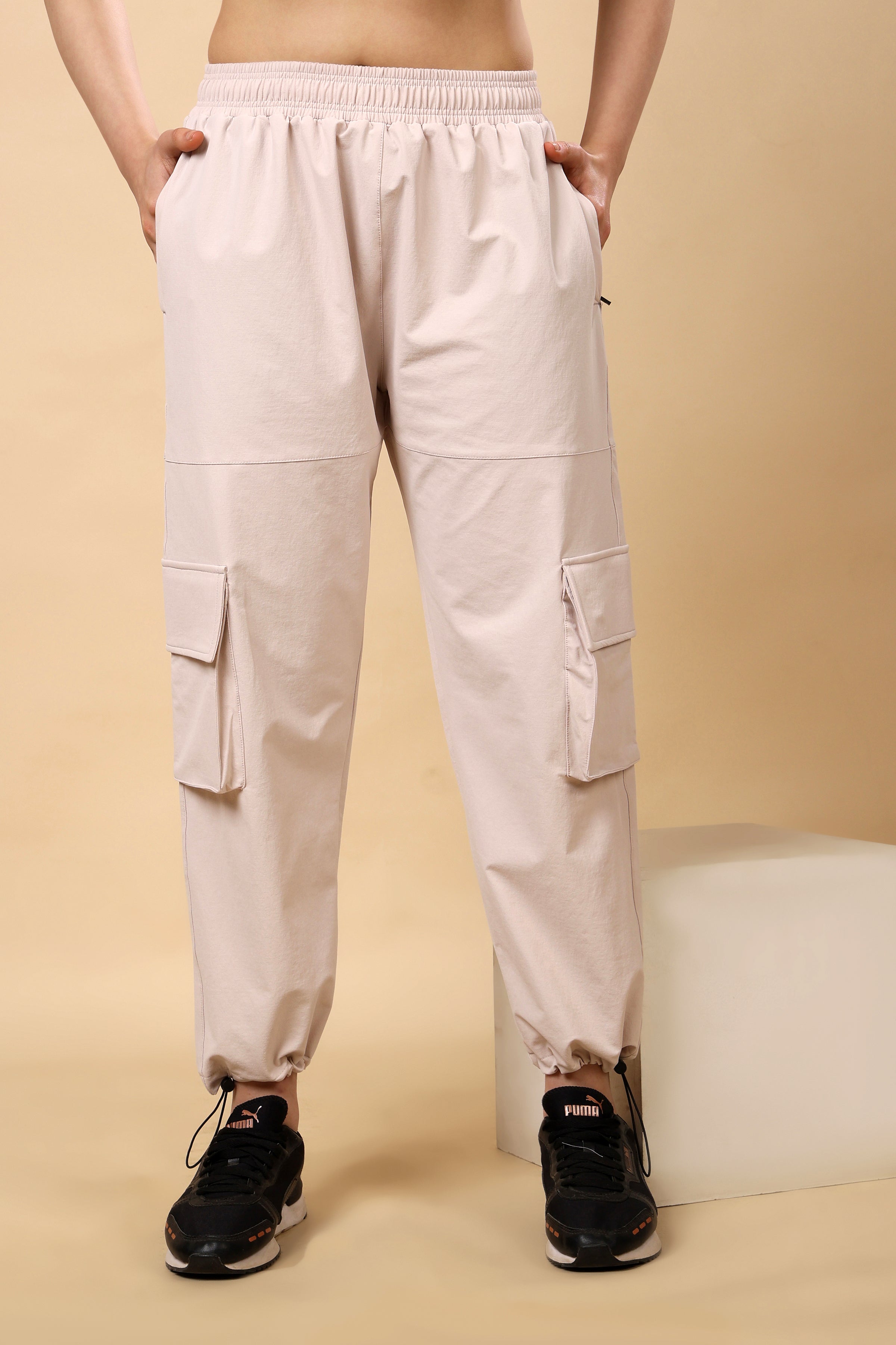 Baby Pink Loose Fit Joggers