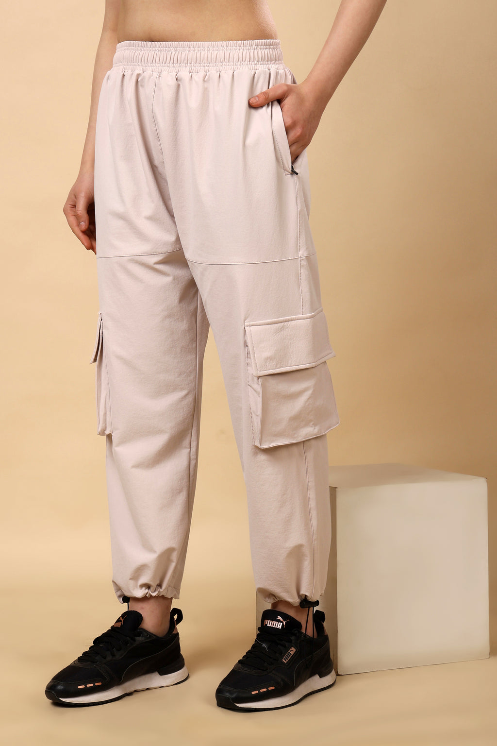Baby Pink Loose Fit Joggers