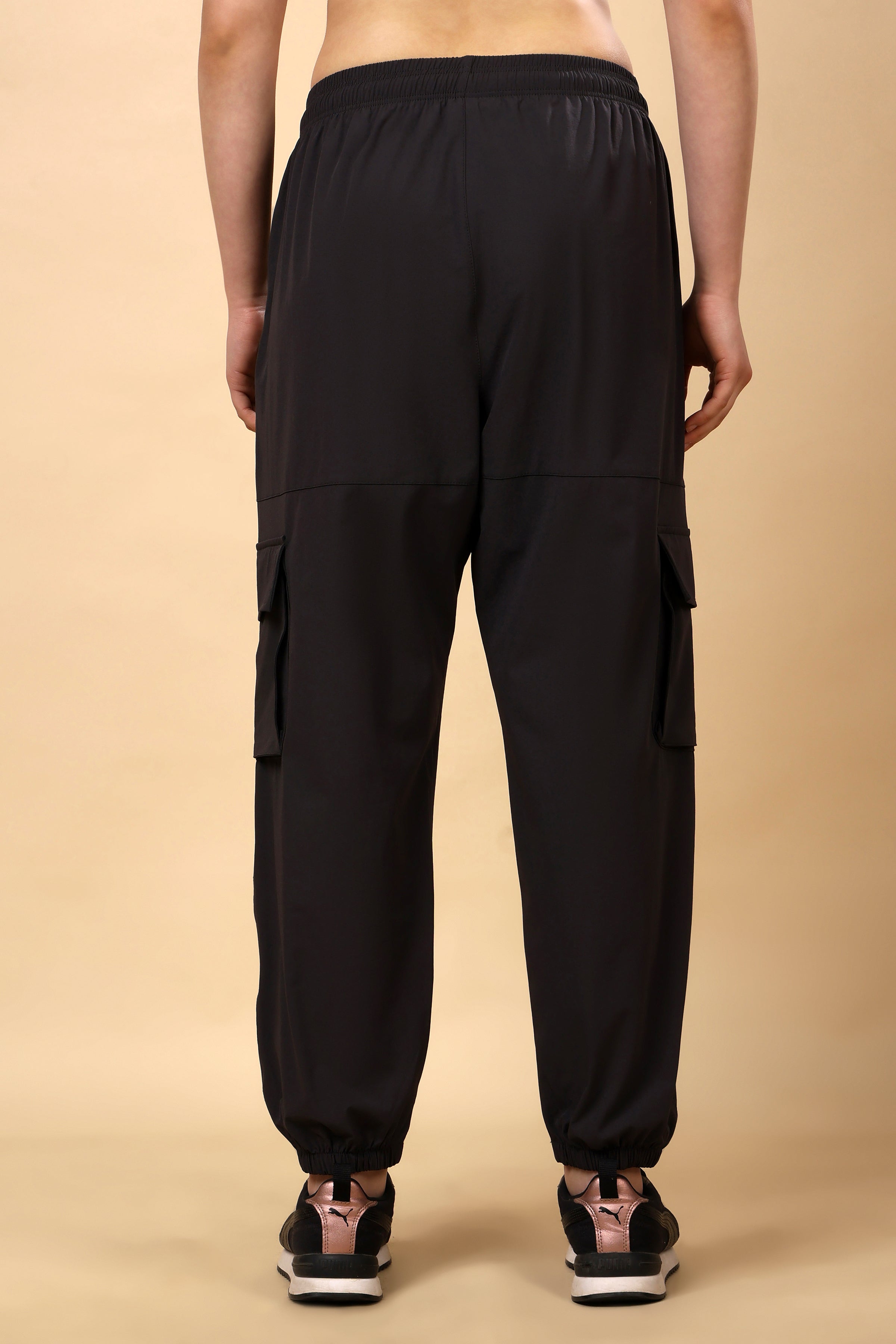 Charcoal Grey Mid Rise Joggers