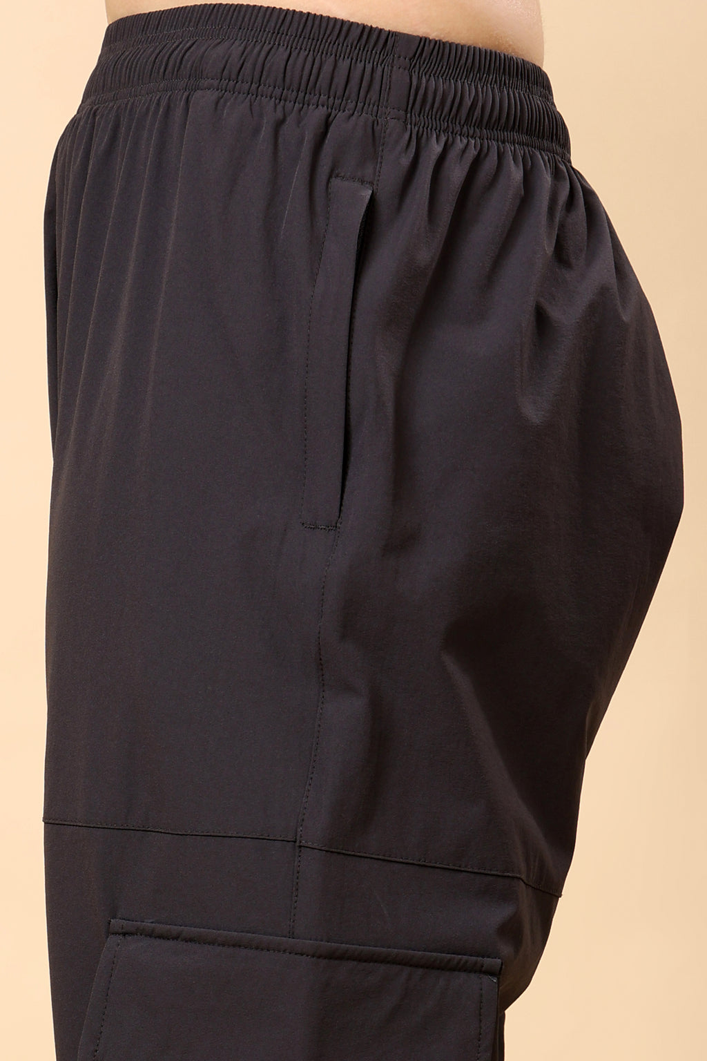 Charcoal Grey Mid Rise Joggers