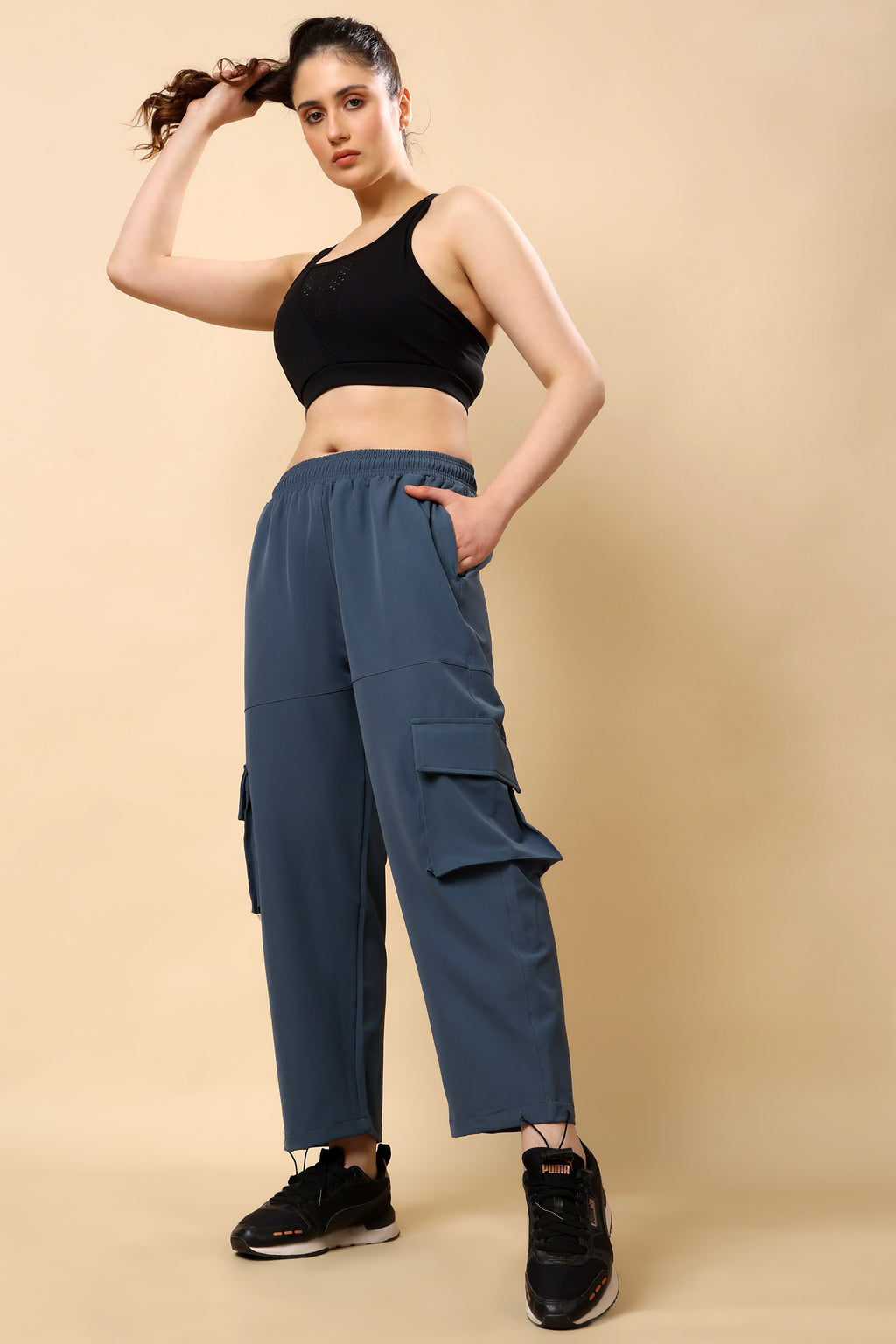 Aegean Blue Loose Fit Joggers