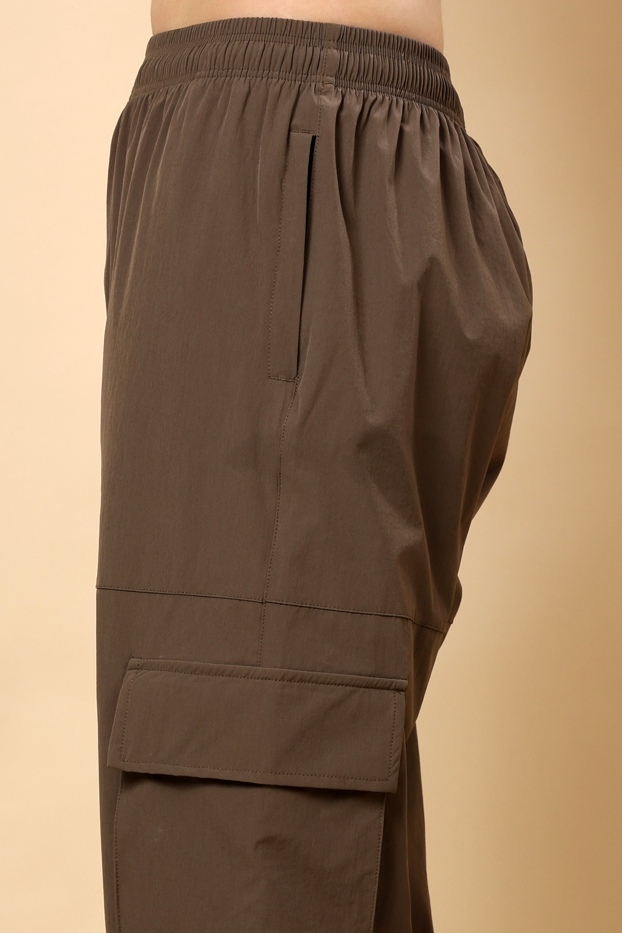 Khakee Brown Mid Rise Joggers