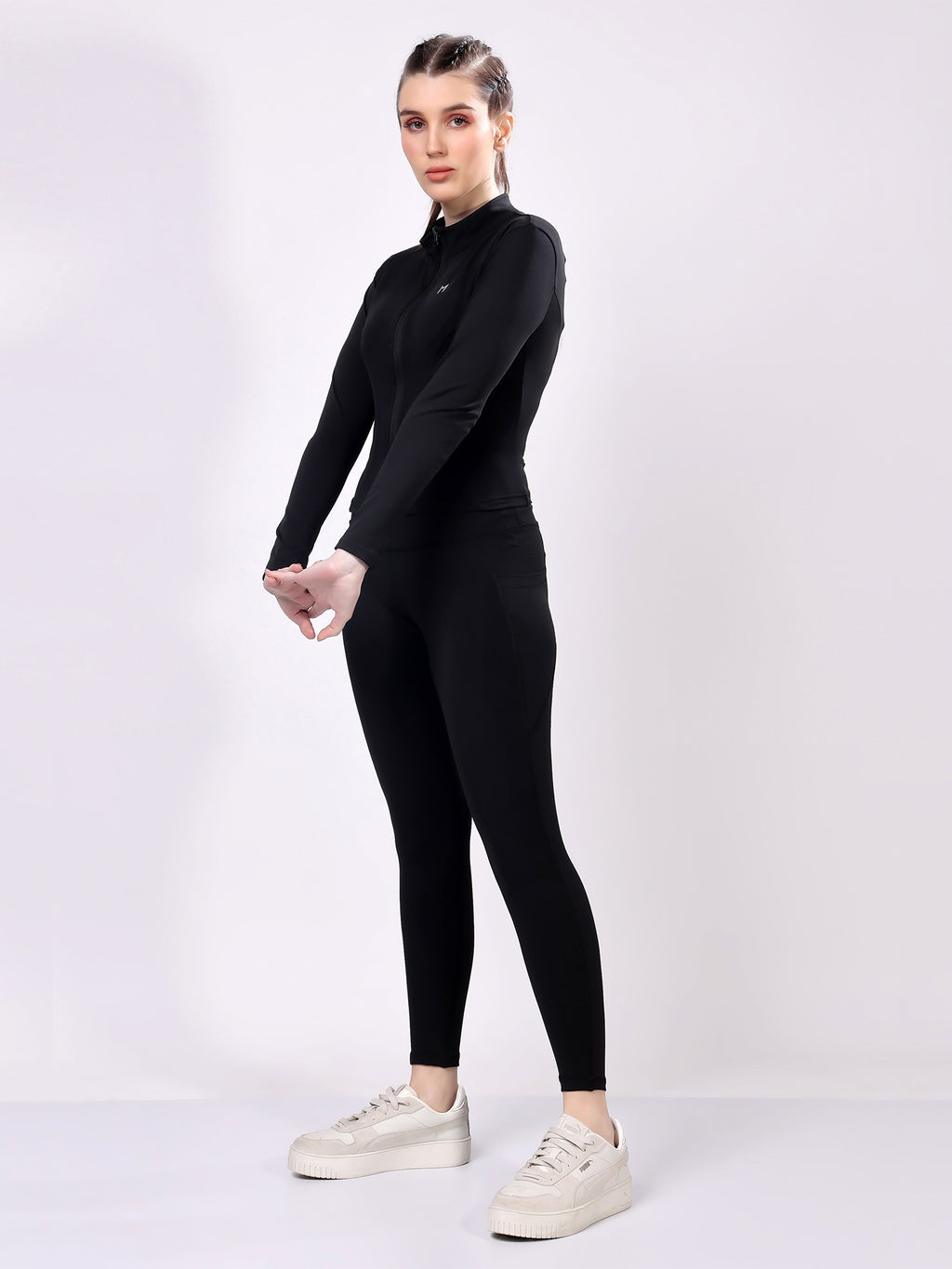 Power Pair Black Co-Ord Set – Flexible Stretch, High-Waisted Fit, Ultimate Comfort