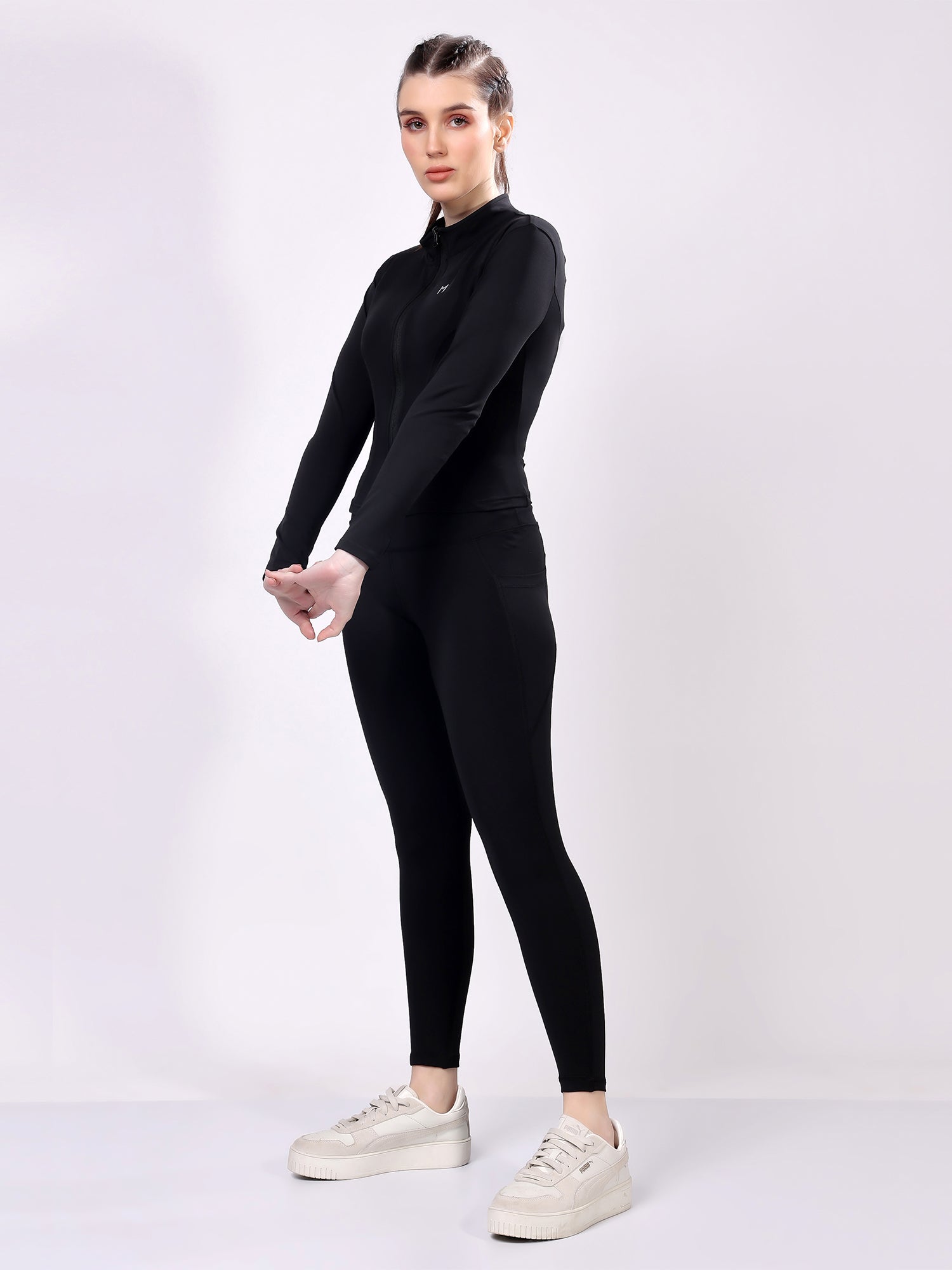 Power Pair Black Co-Ord Set – Flexible Stretch, High-Waisted Fit, Ultimate Comfort