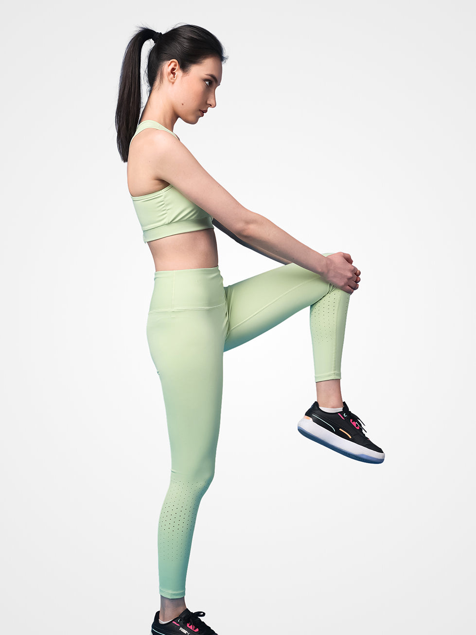 Premium Laser Elaichi Green Co-Ord Set – Supportive Fit, Elegant Style, Breathable Fabric