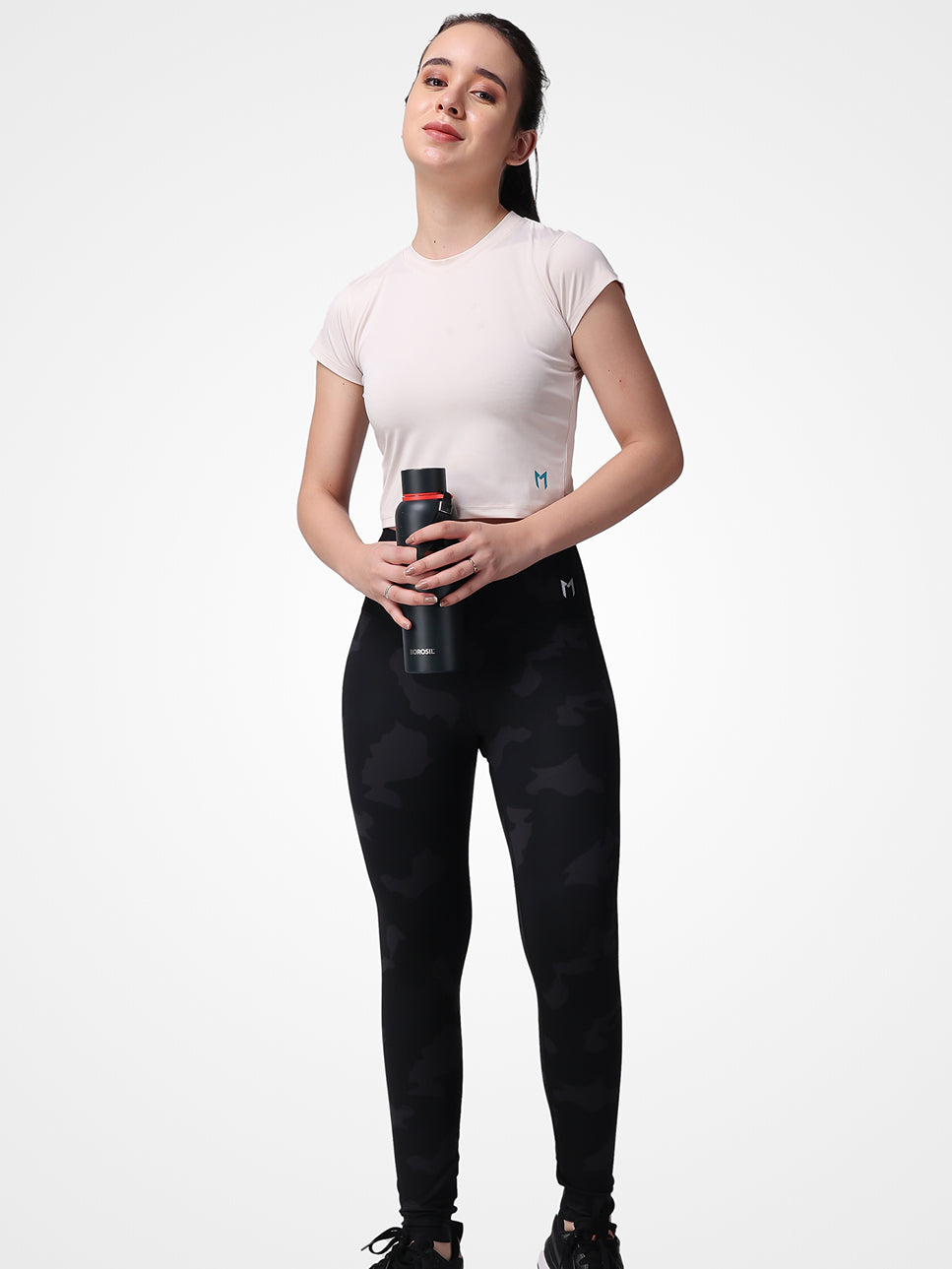 Black Camouflage Leggings – Sweat Proof, Sleek Look, All-Day Comfort