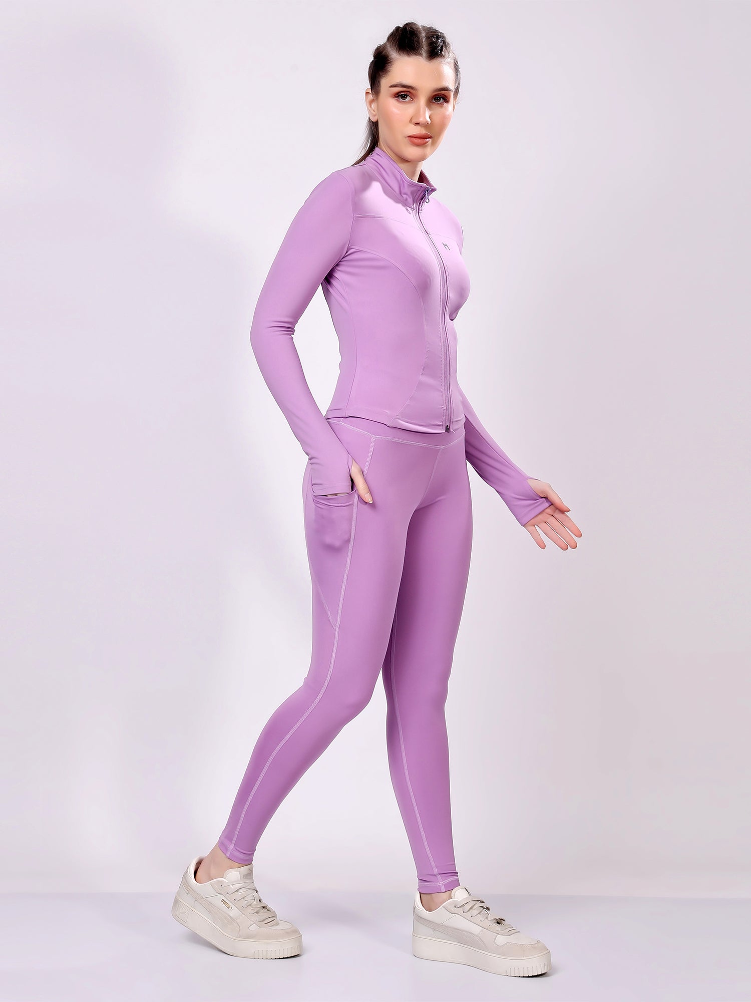 Power Pair Orchid Co-Ord Set – Supportive Fit, Elegant Style, Breathable Fabric