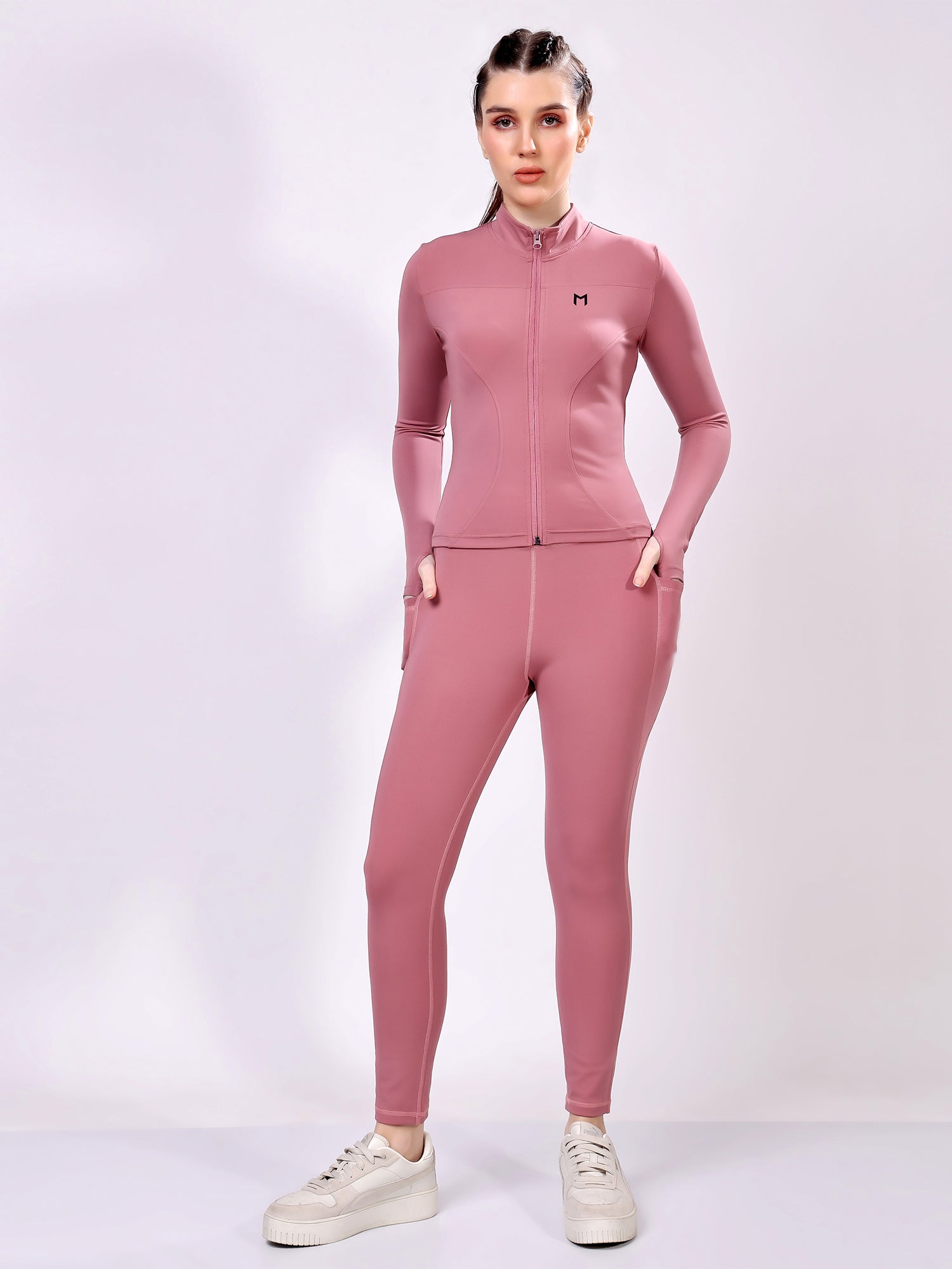 Power Pair Wine Co-Ord Set – Stretchable, Supportive Fit, All-Day Comfort