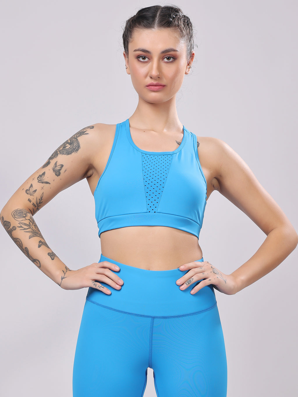 Premium Laser Electric Blue Co-Ord Set – Breathable Design, Stylish Look, Comfortable Fit