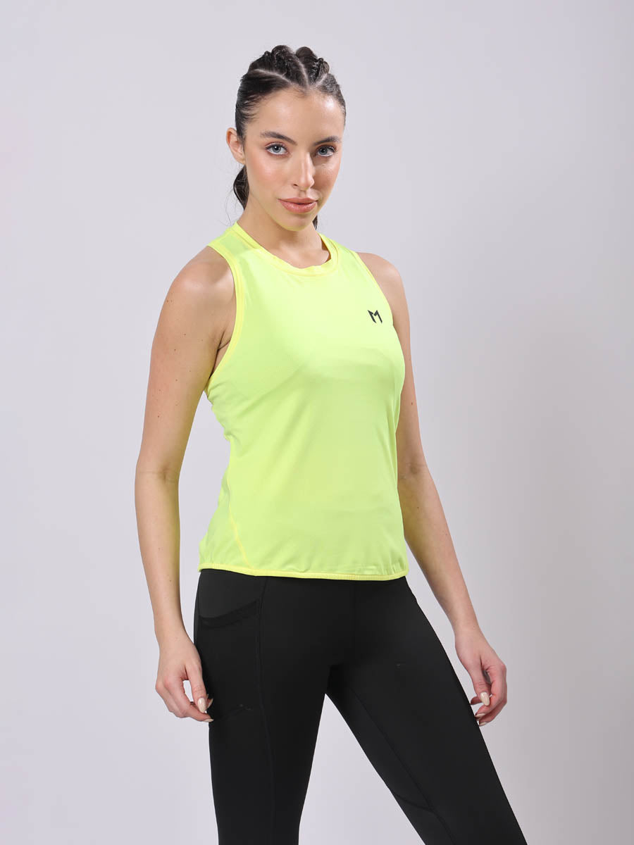 MagPro’s Pop Yellow Modern Tank Top – Feather Light, Breathable, Sweat Wicking