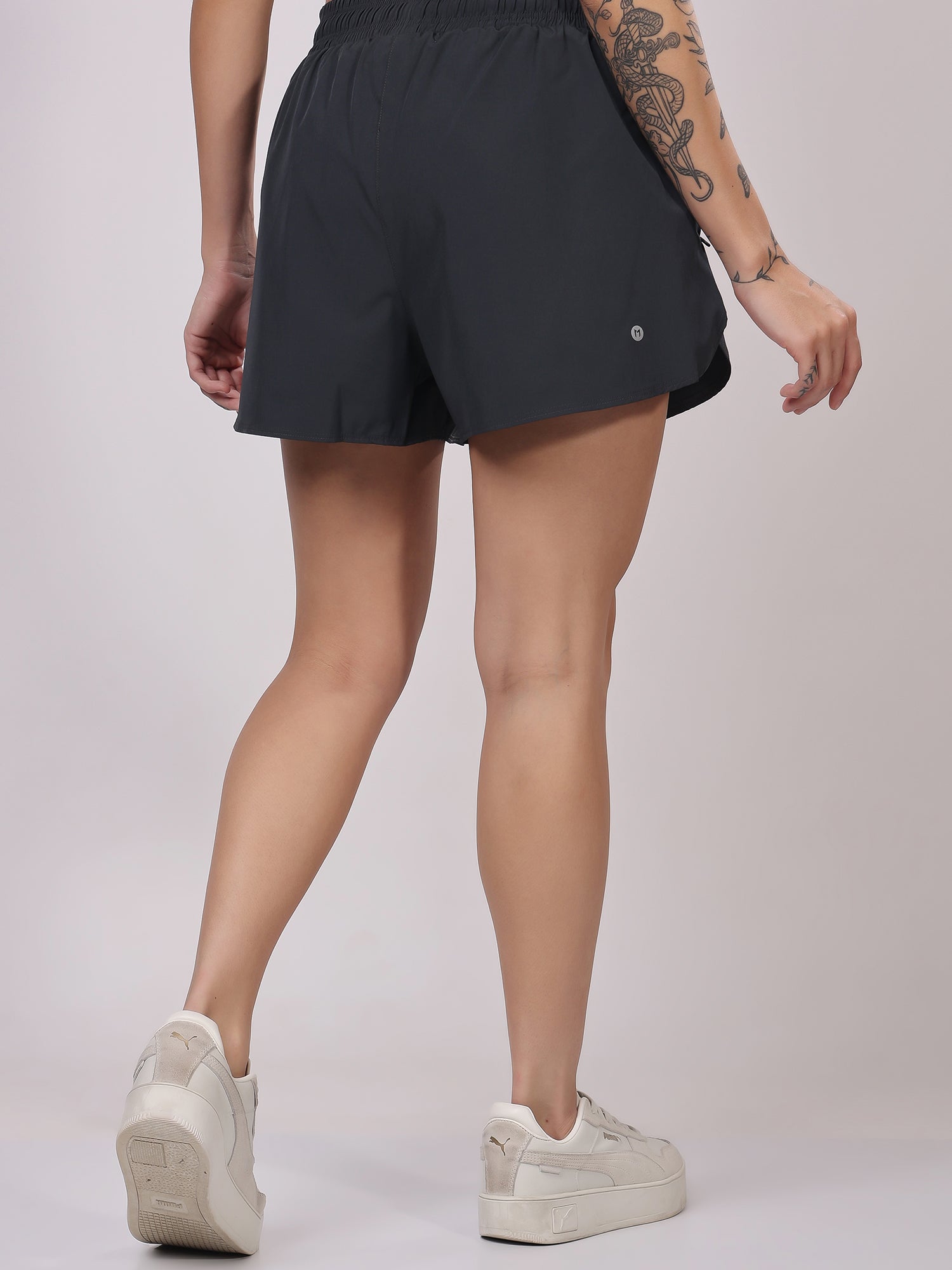 Dark Grey Dual Shorts – Sweat Wicking, Lightweight, Perfect Stretch