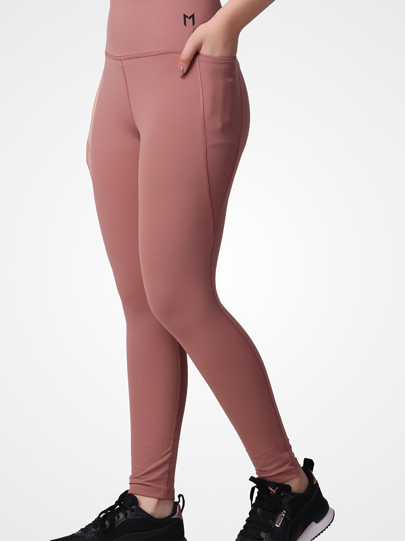 Nude Pink Performance Leggings – Ultra Soft, High Waist, Breathable Fabric