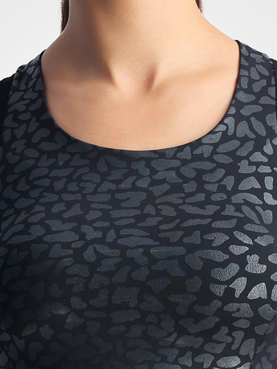 Black Glossy Bra Top