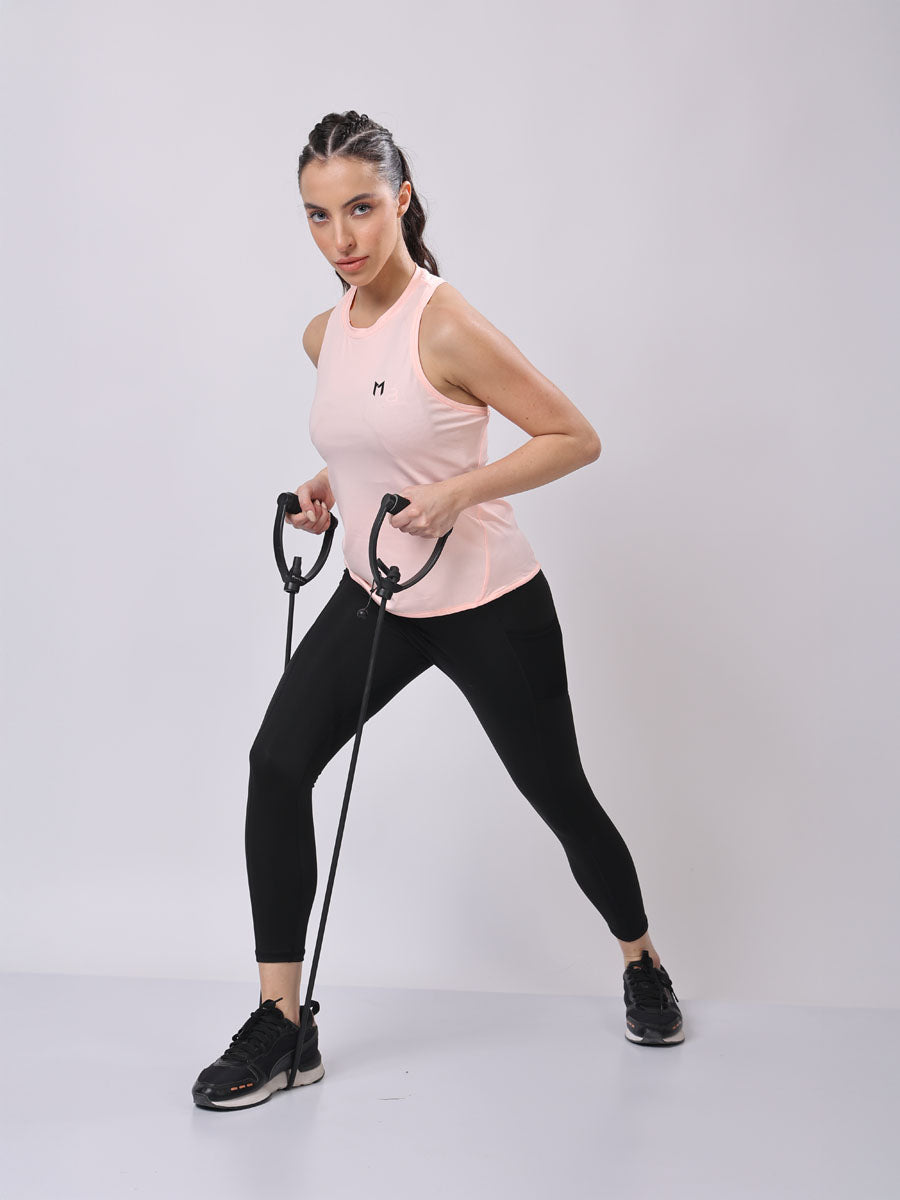 MagPro’s Tea Rose Pink Modern Tank Top – All Day Comfort, Quick Dry, Flexible