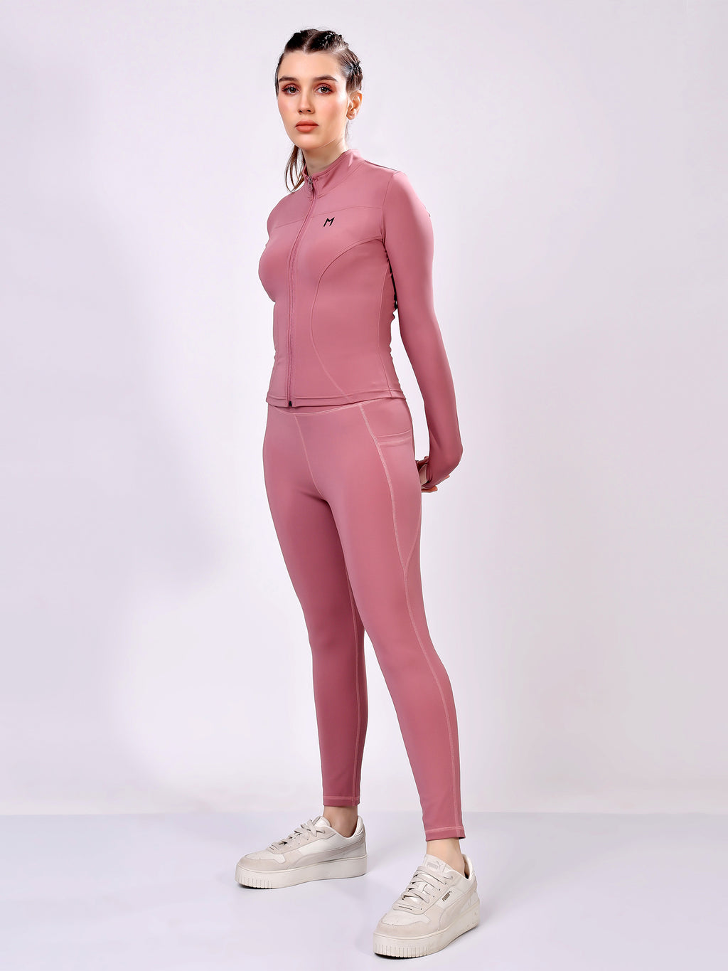 Power Pair Wine Co-Ord Set – Stretchable, Supportive Fit, All-Day Comfort