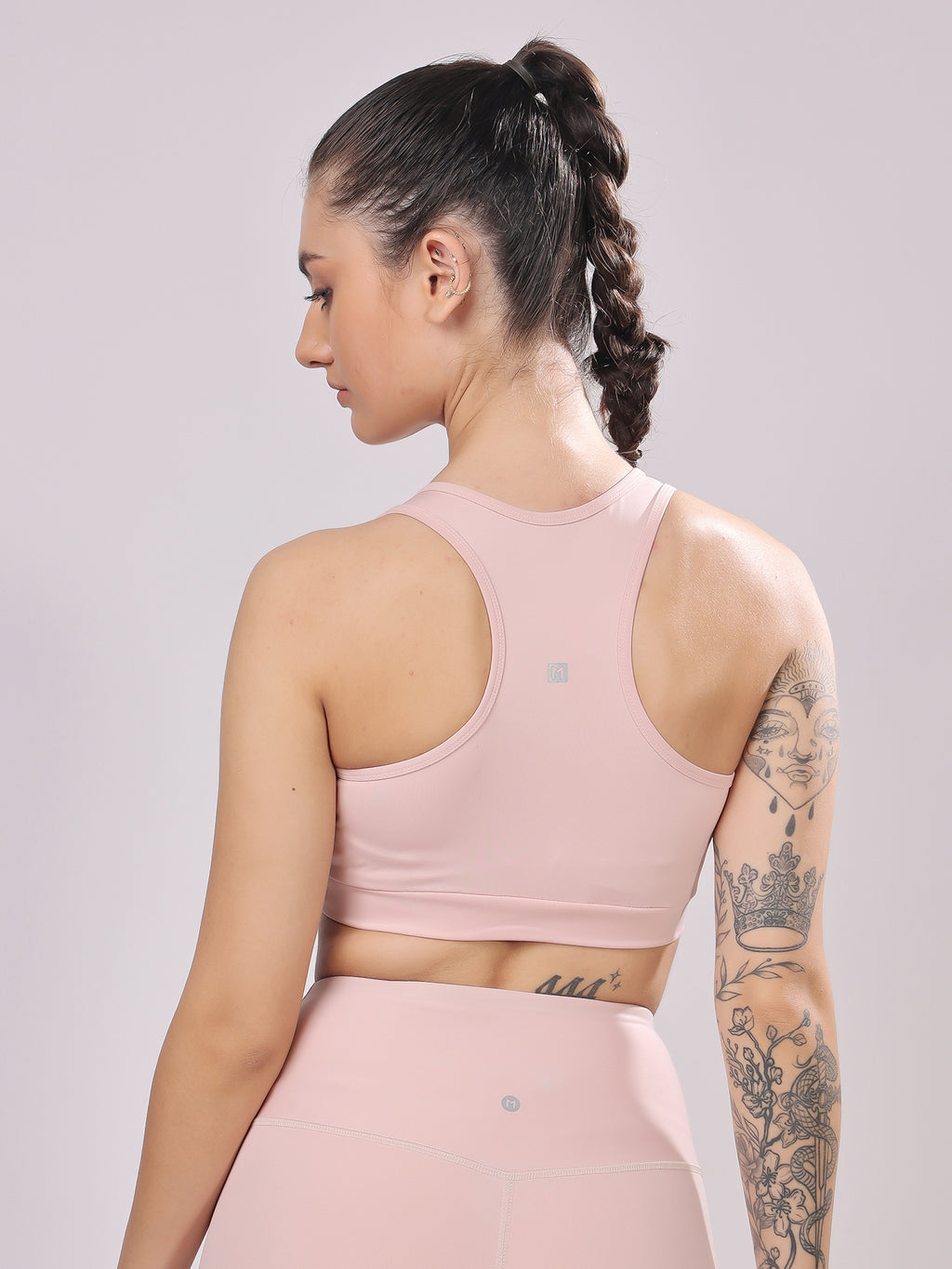 Premium Laser Nude Pink Sports bra