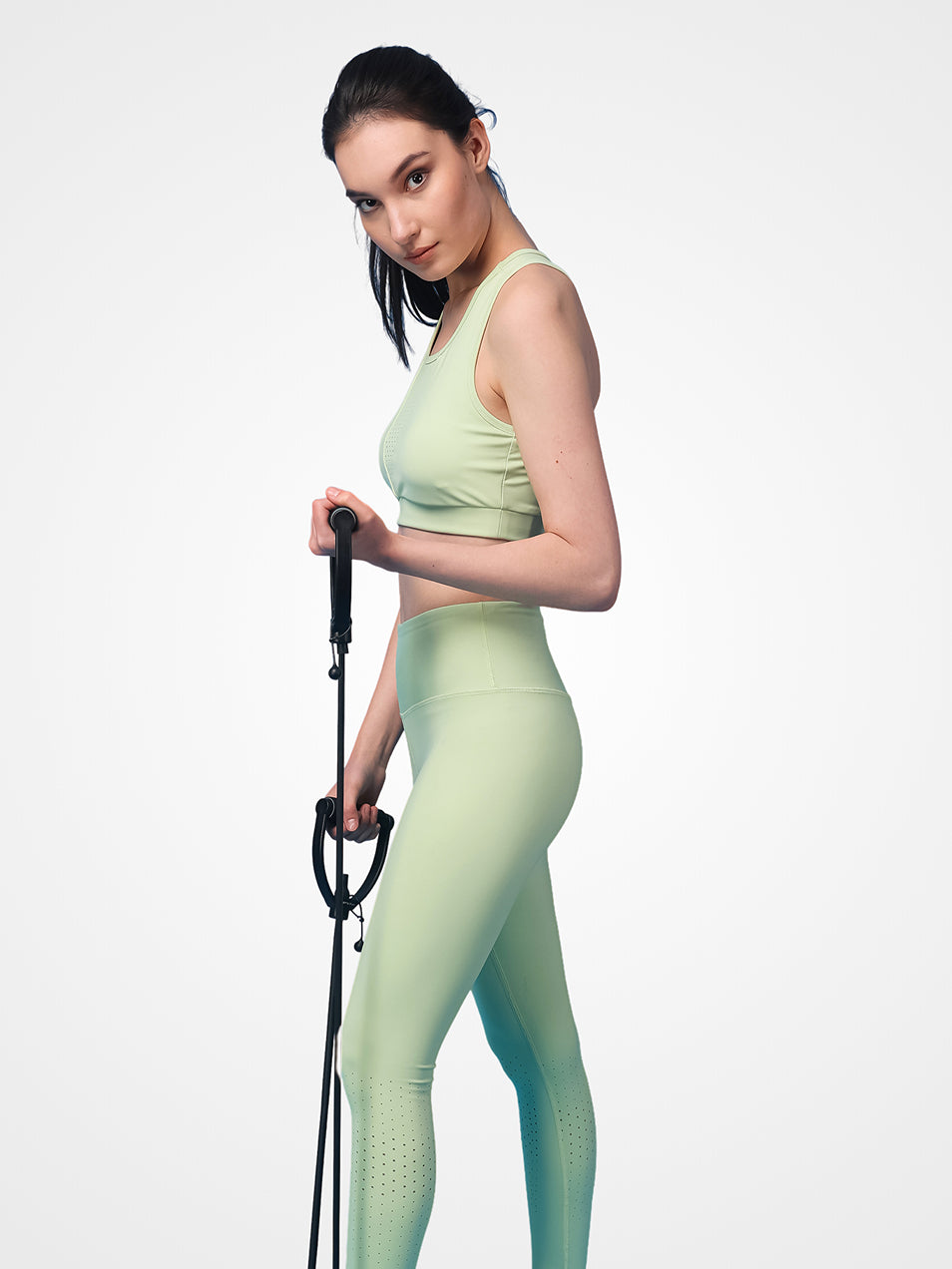 Premium Laser Elaichi Green Co-Ord Set – Supportive Fit, Elegant Style, Breathable Fabric
