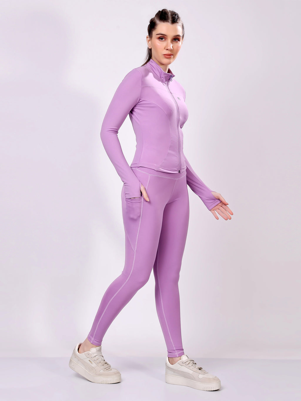 Power Pair Orchid Co-Ord Set – Supportive Fit, Elegant Style, Breathable Fabric