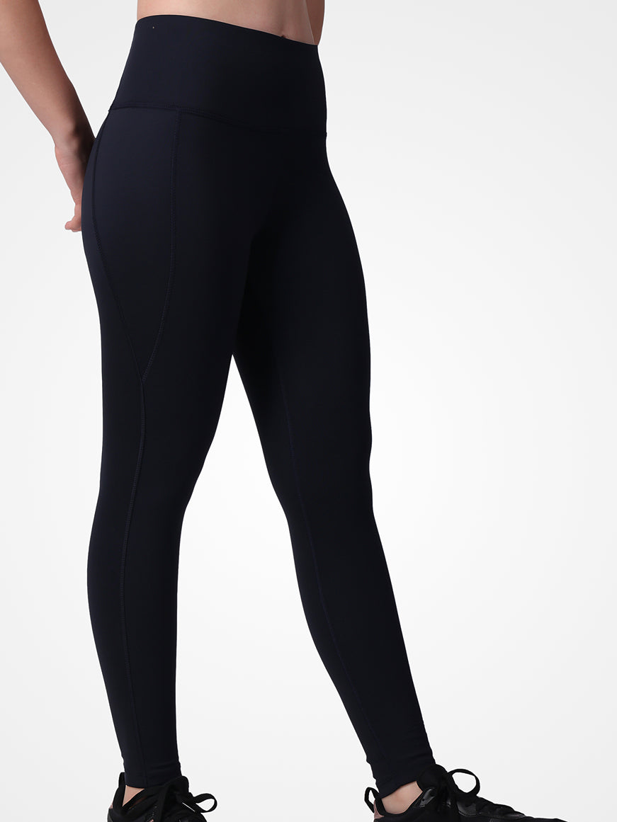 Black Plain Leggings – High Waist, Ultra Soft, Breathable Fabric