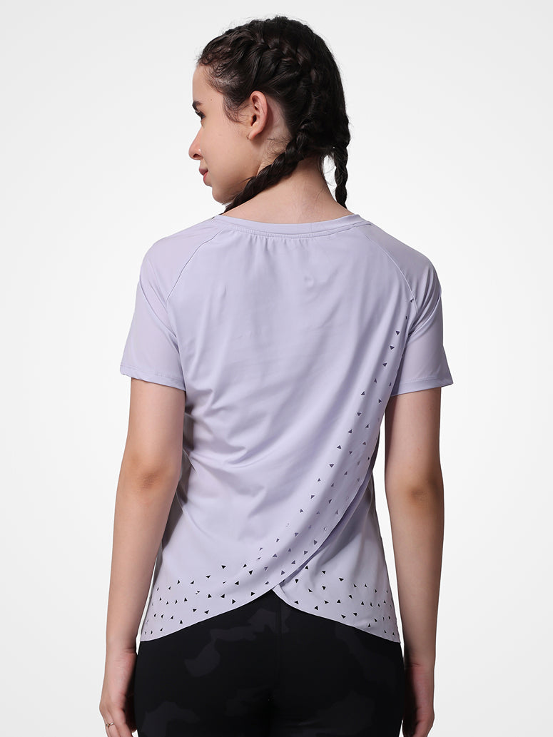 Feather Feel Lavender Laser Tee