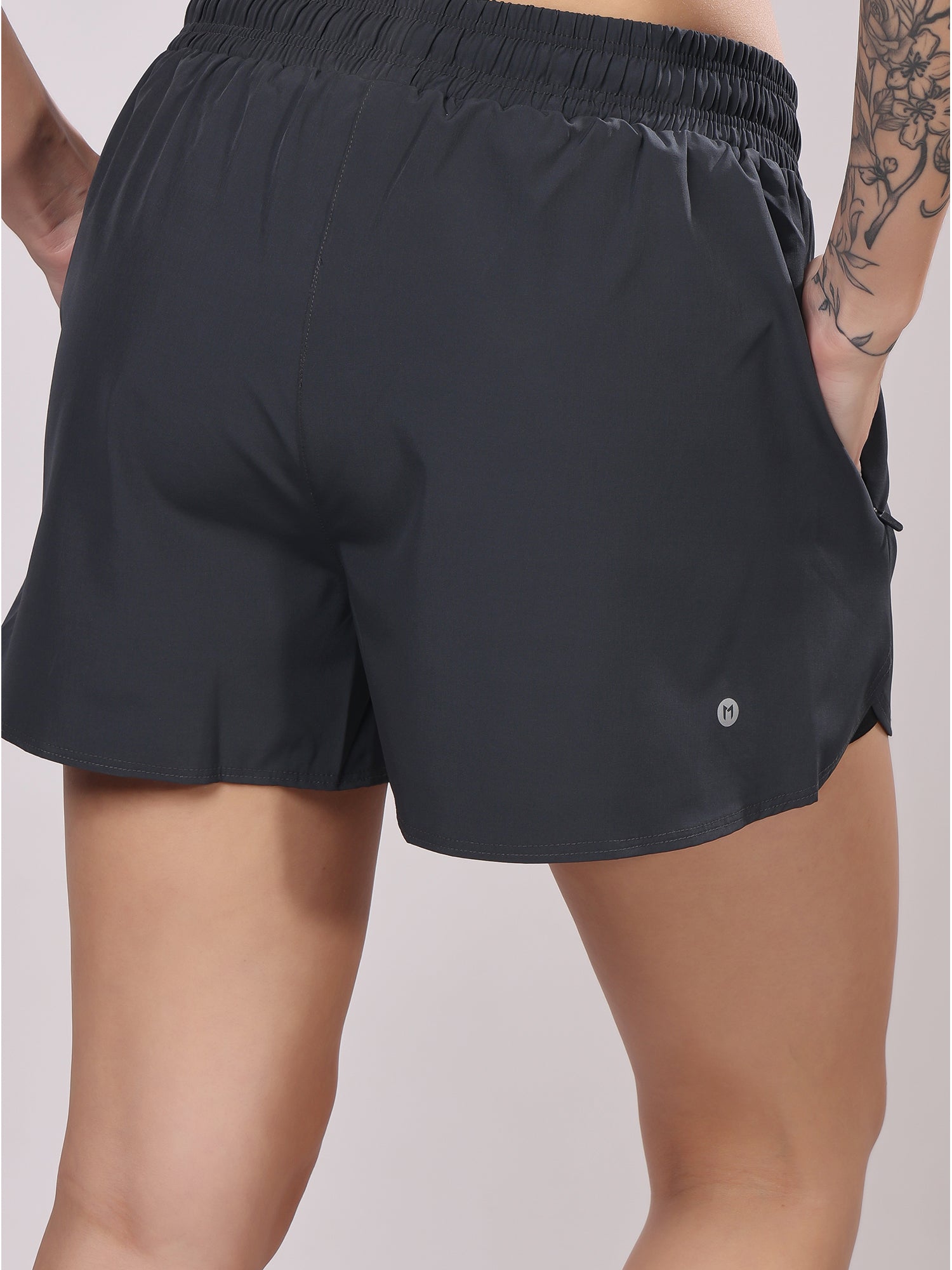 Dark Grey Dual Shorts – Sweat Wicking, Lightweight, Perfect Stretch