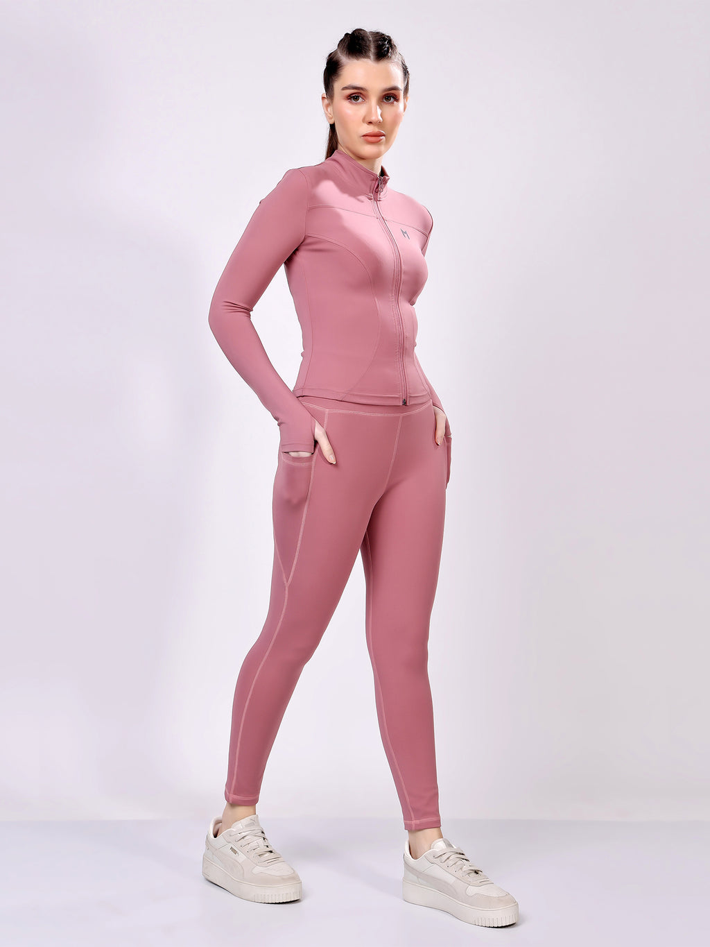 Power Pair Wine Co-Ord Set – Stretchable, Supportive Fit, All-Day Comfort
