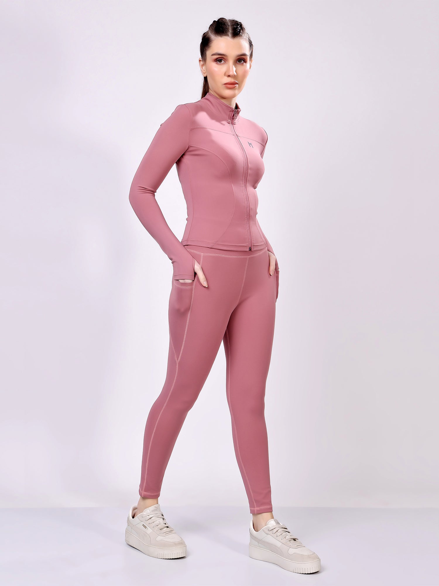 Power Pair Wine Co-Ord Set – Stretchable, Supportive Fit, All-Day Comfort
