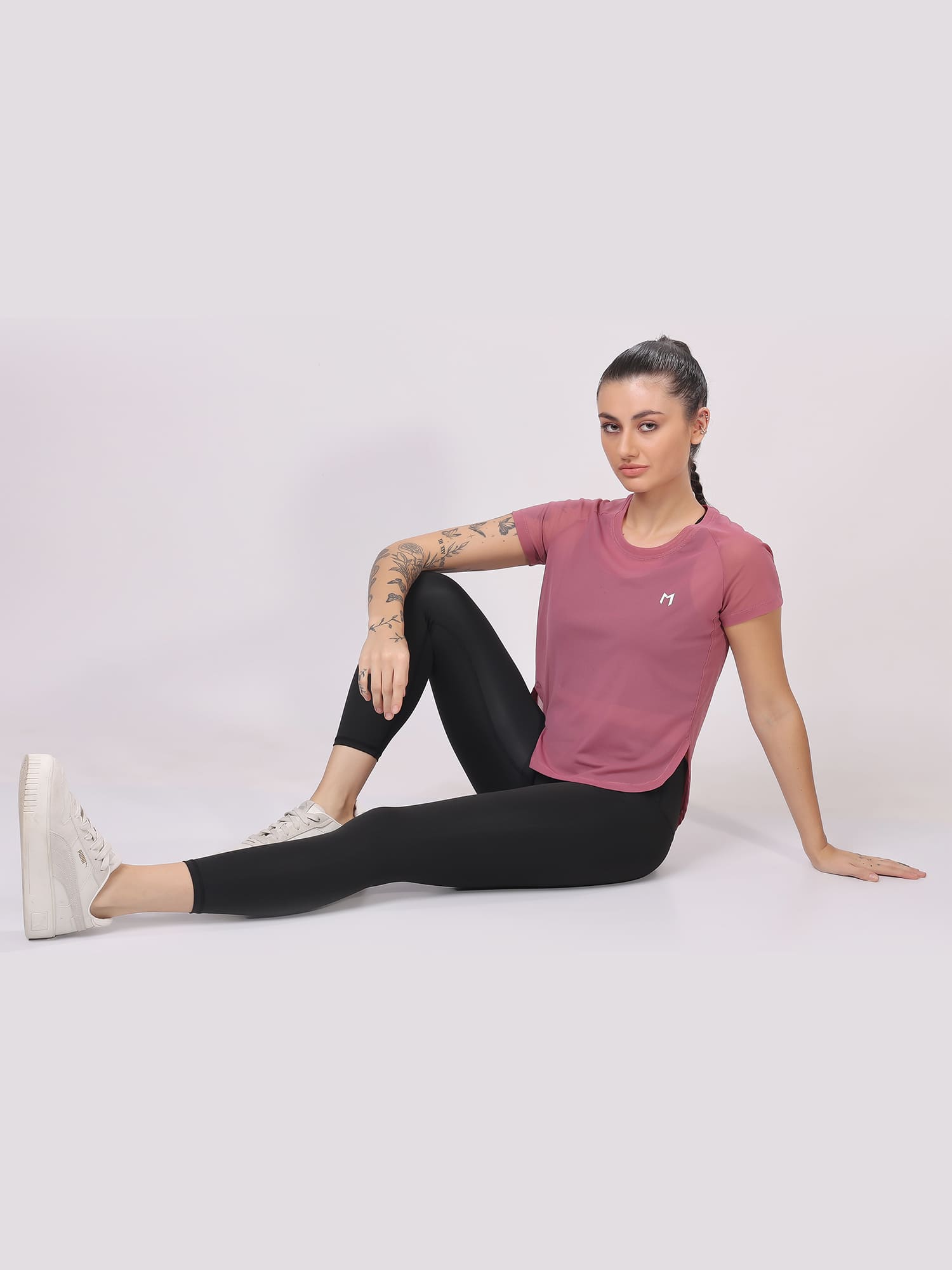 Wine Full Mesh Tee – Trendy Look, Full Breathability, Stay Cool