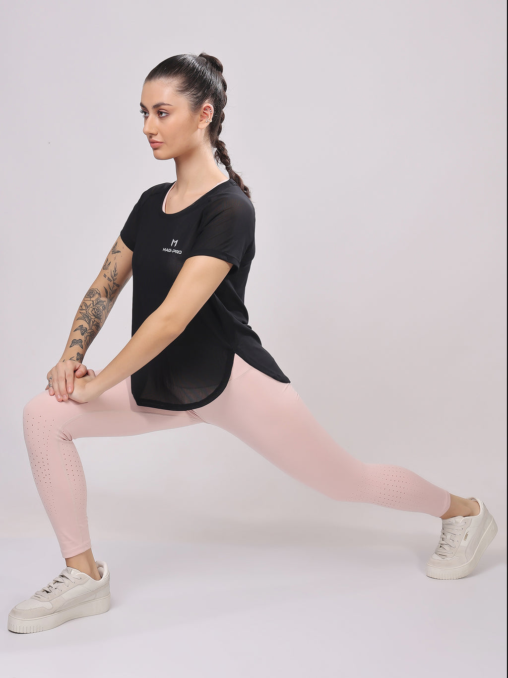 Black Full Mesh Tee – Sleek Design, Full Breathability, Ultimate Comfort