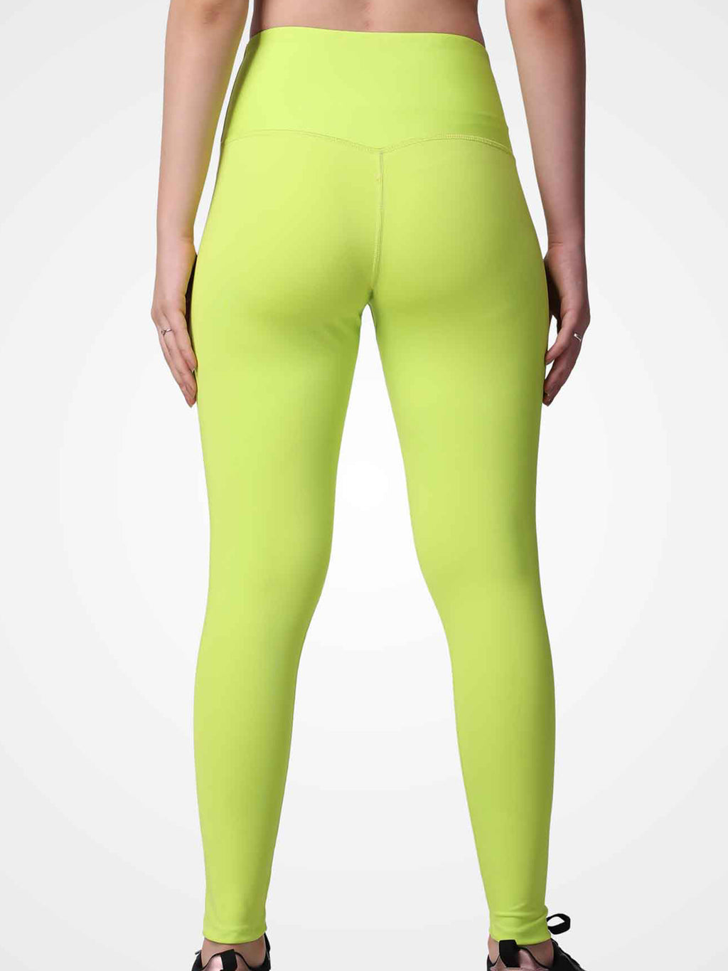 Neon Green Plain Leggings – Super Soft, Sweat Wicking, All-Day Glow