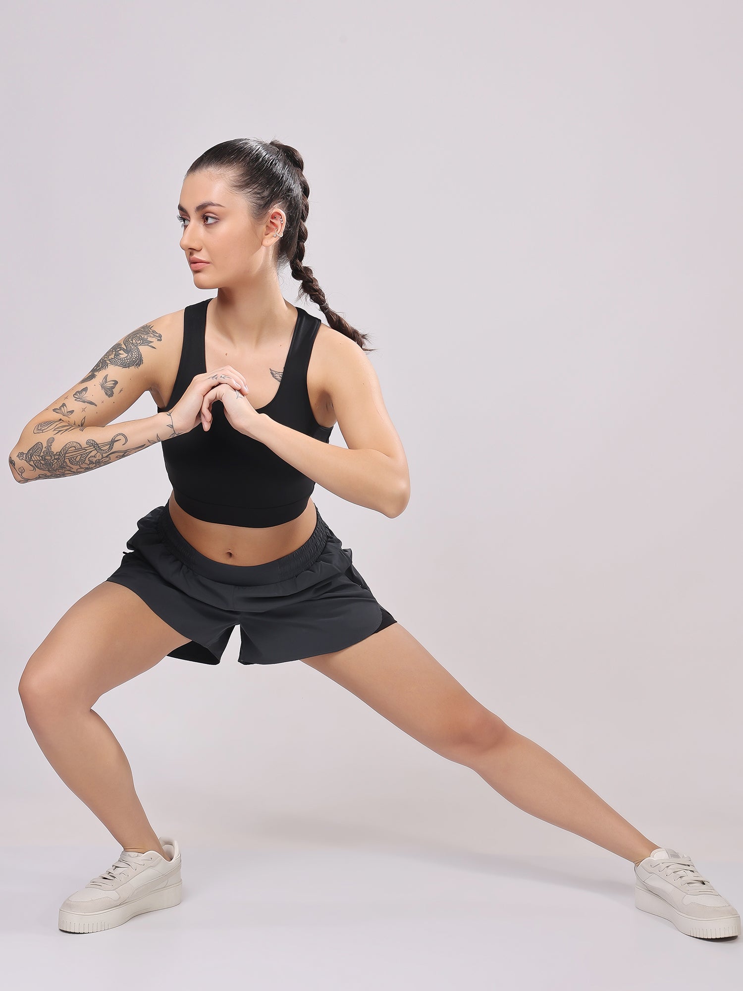 Dark Grey Dual Shorts – Sweat Wicking, Lightweight, Perfect Stretch